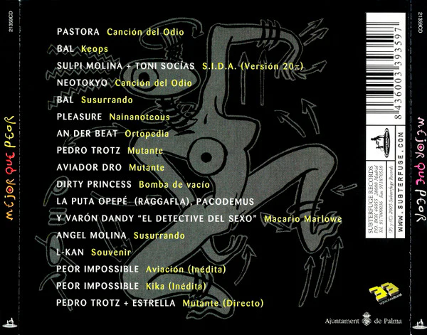 CD V/A ‎–  Mejor Que Peor (Un Tributo A Peor Impossible) 2ª mano - Image 2
