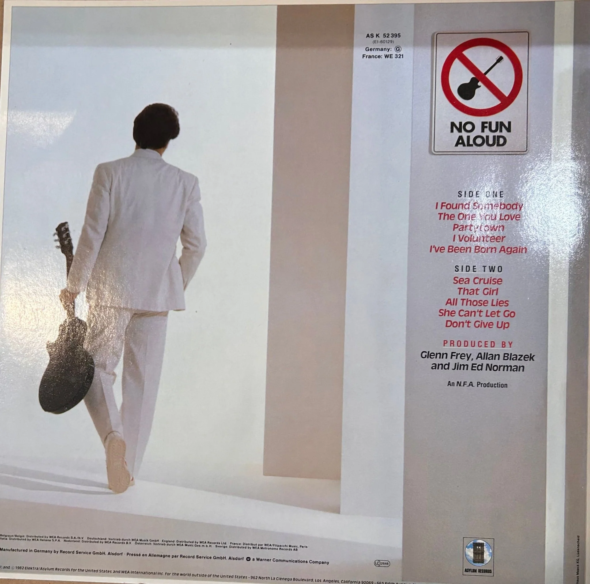 LP Glenn Frey ‎– No Fun Aloud 2ª Mano - Image 2