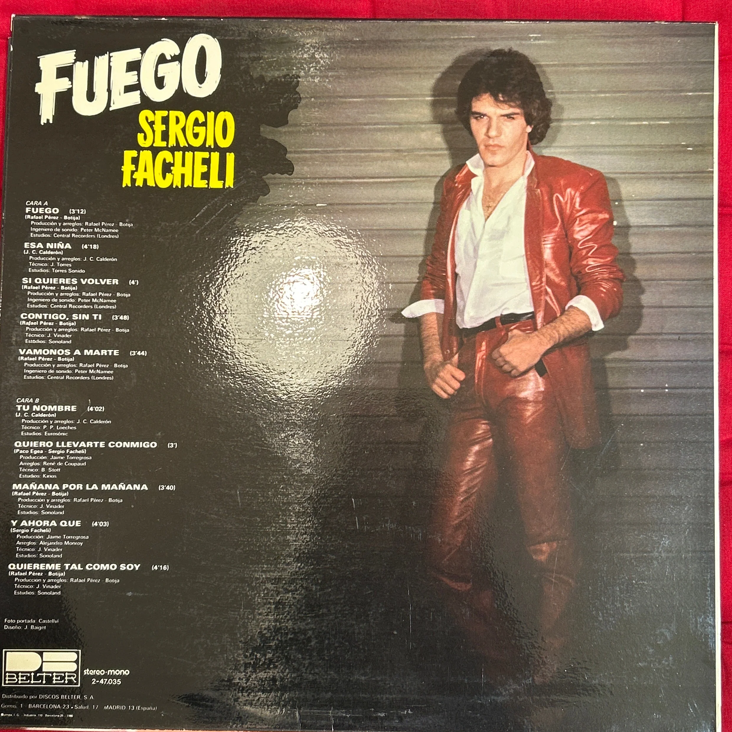 LP Sergio Facheli ‎– Fuego 2ª mano - Image 2