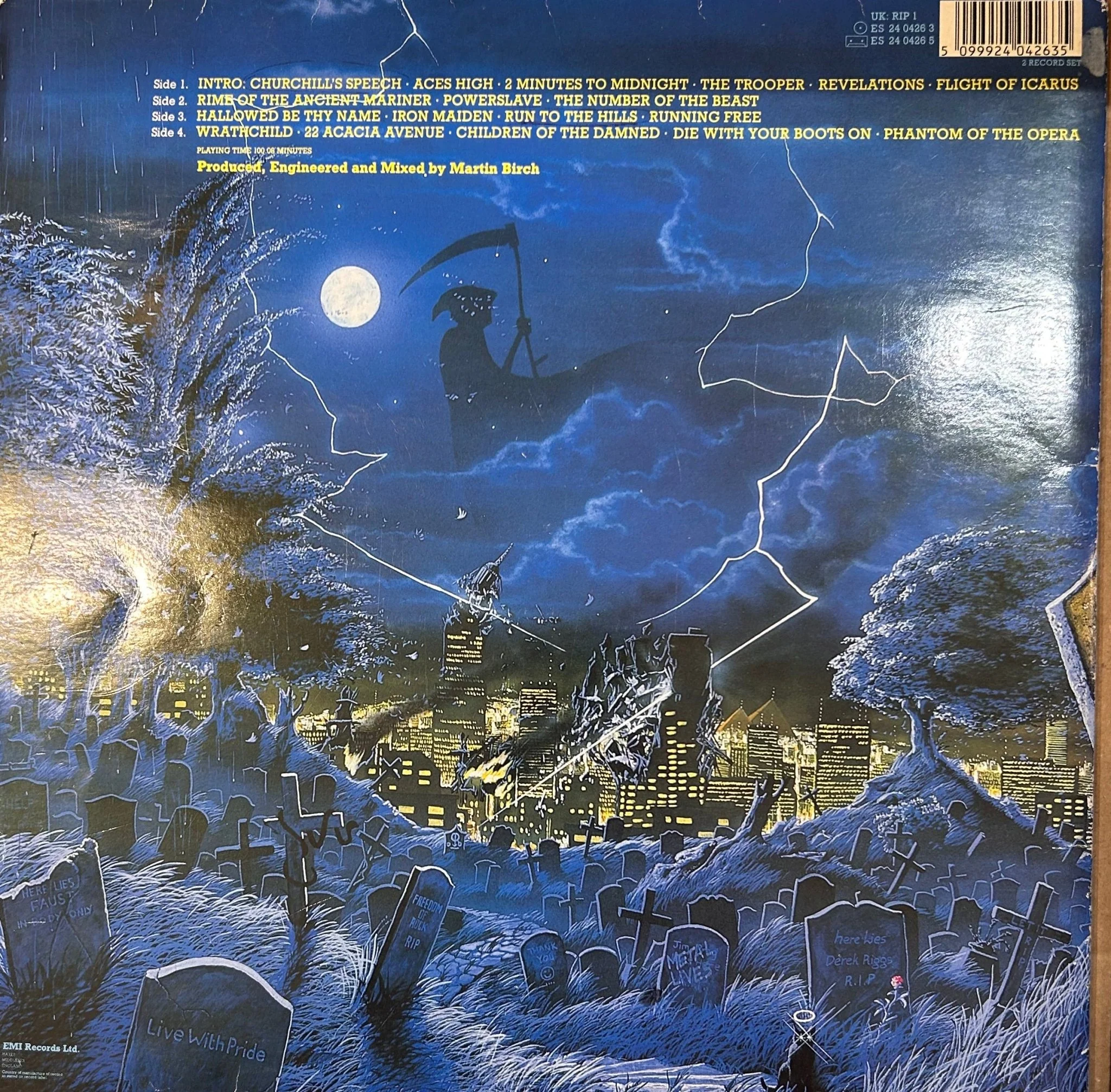 LP Iron Maiden ‎– Live After Death 2ª Mano - Image 2