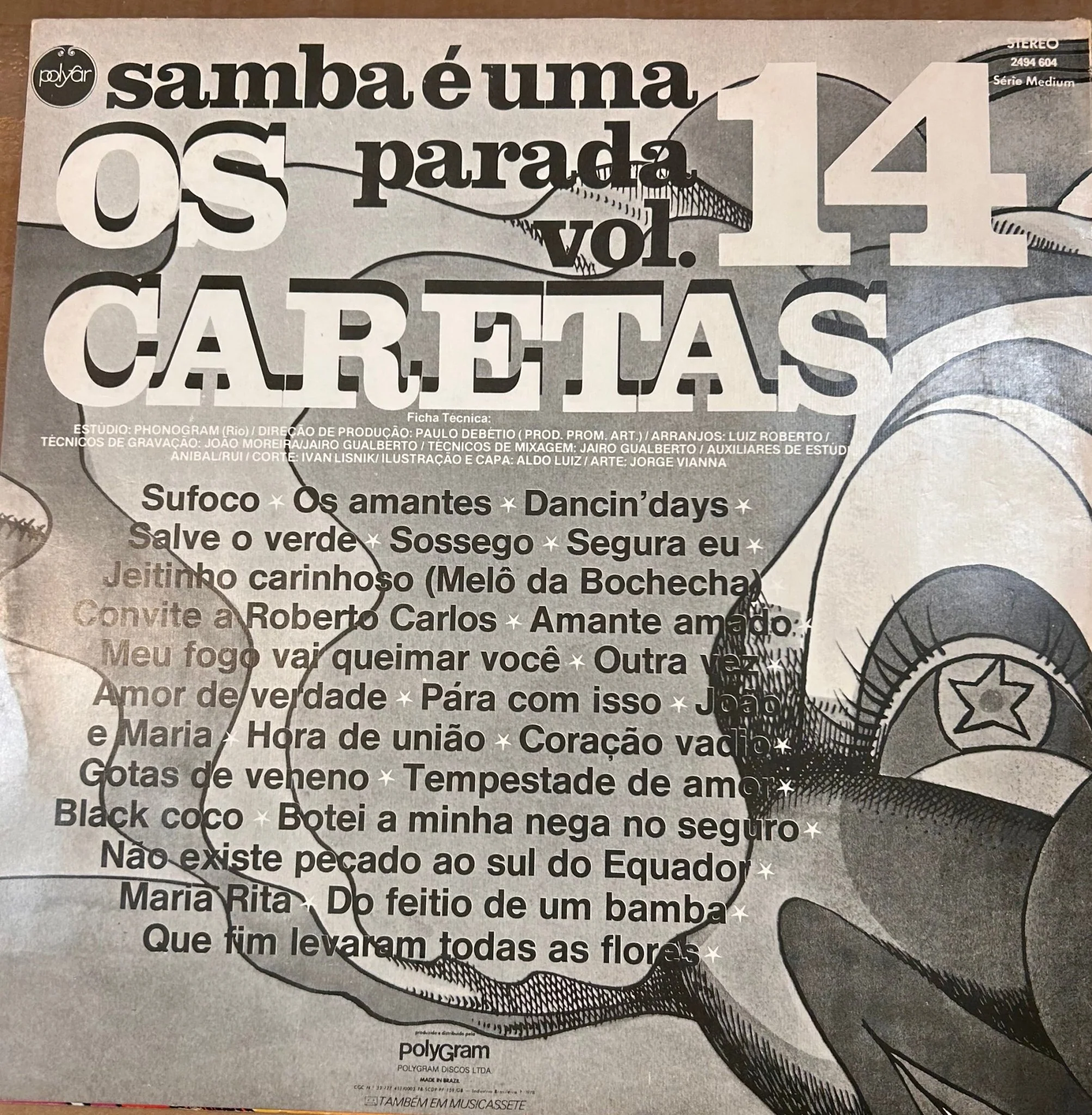 LP Os Caretas ‎– Samba É Uma Parada Vol. 14 2ª Mano - Image 2
