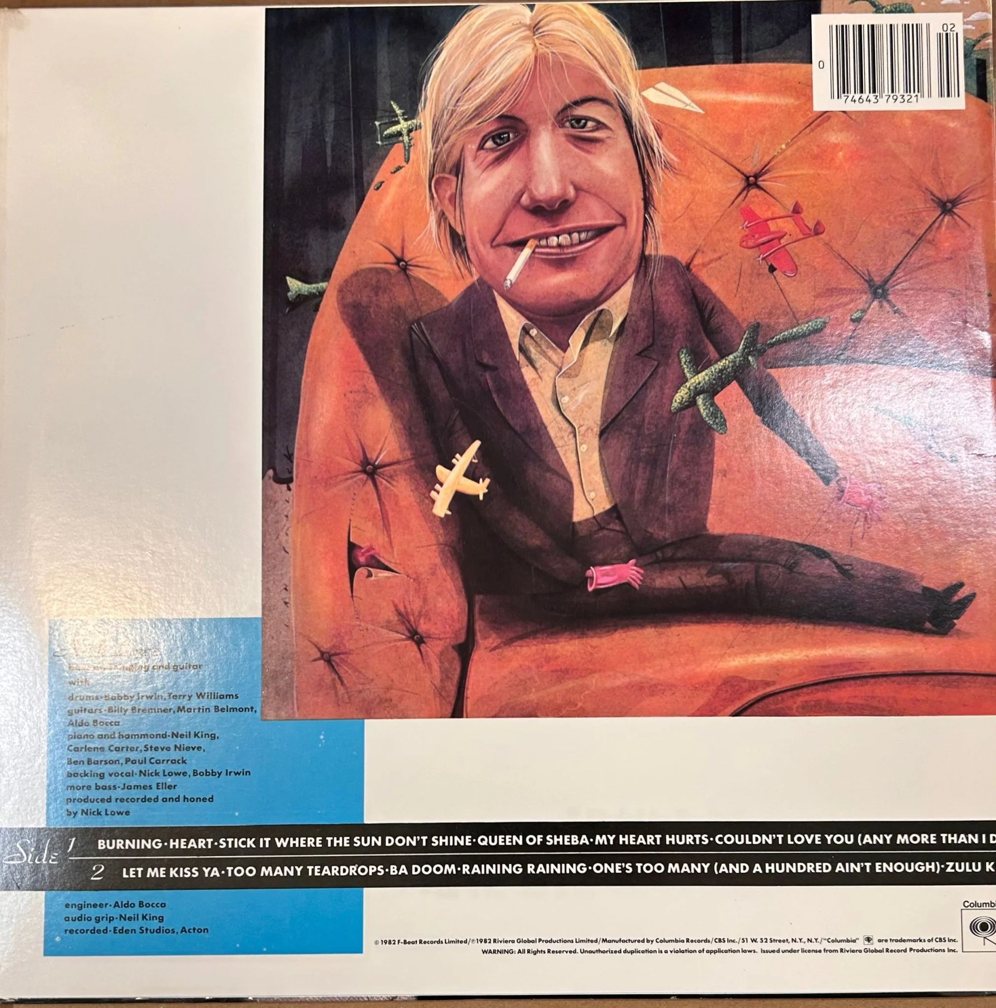 LP Nick Lowe ‎– Nick The Knife 2ª Mano - Image 2