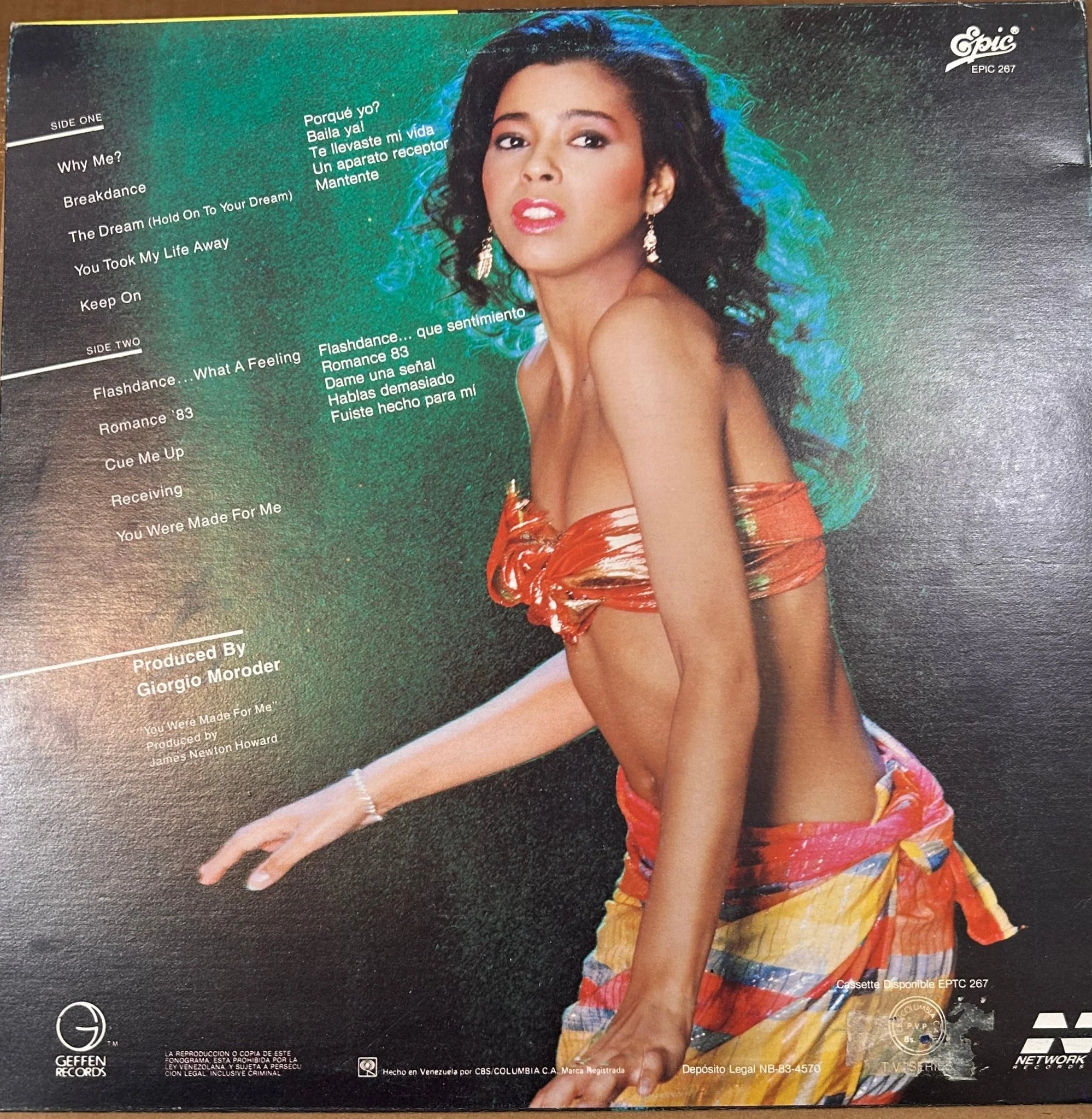 LP Irene Cara ‎– What A Feelin' 2ª Mano - Image 2