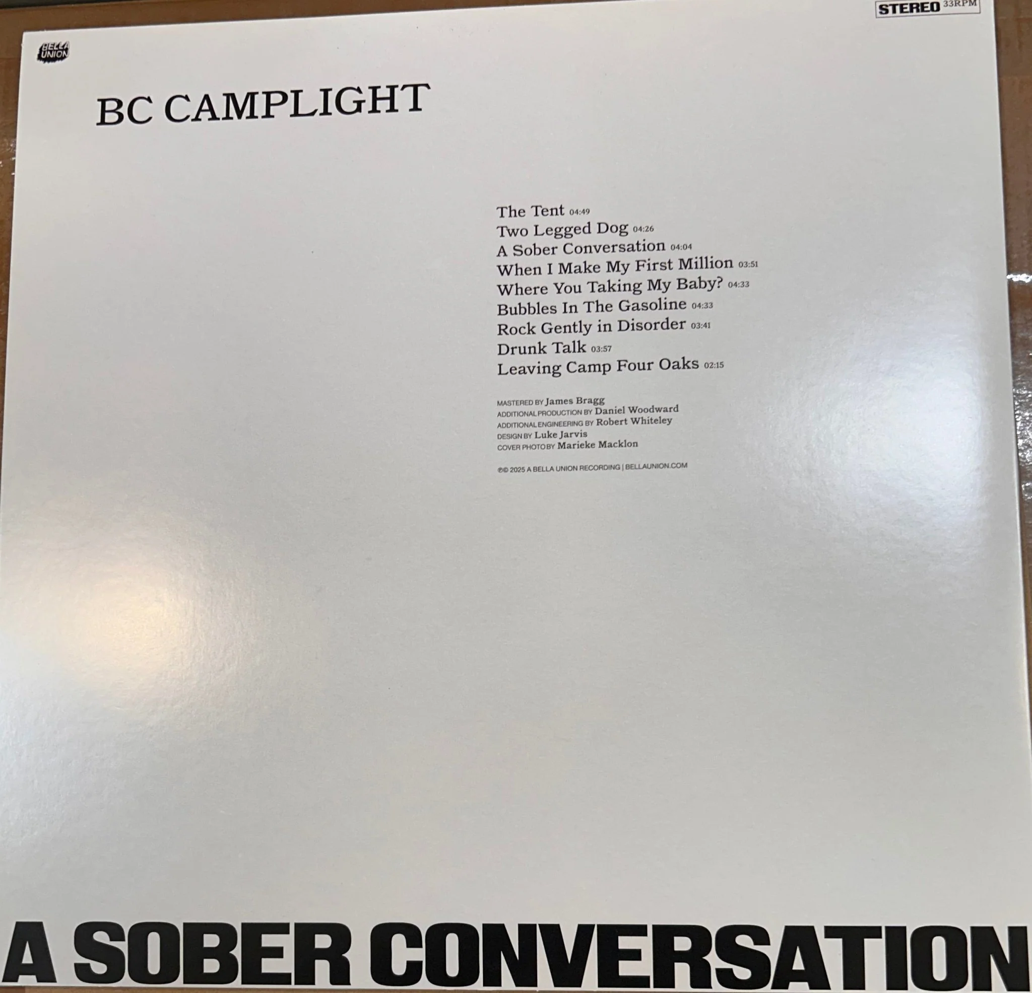 LP BC Camplight ‎– A Sober Conversation 2ª Mano - Image 2