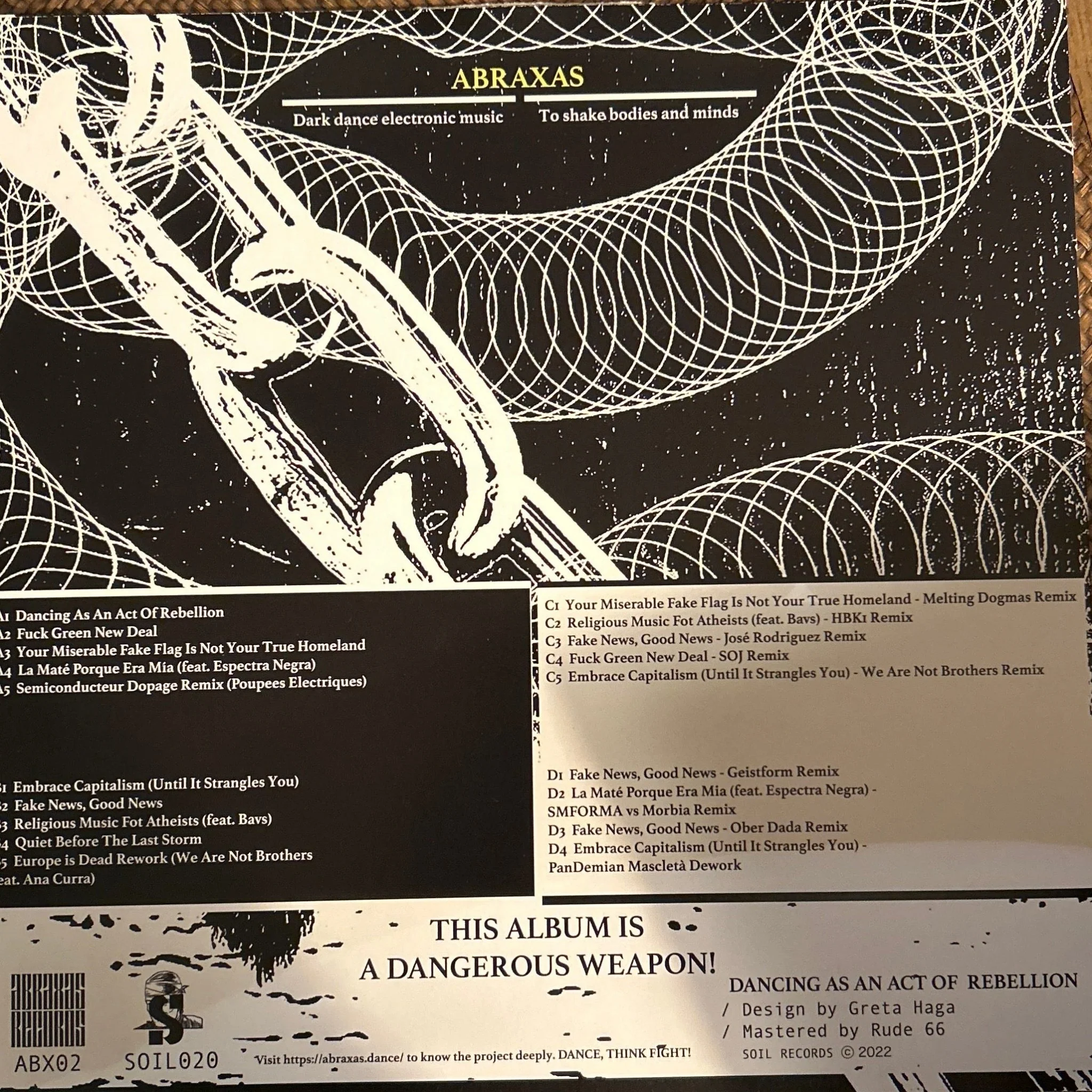 LP Abraxas – Dancing As An Act Of Rebellion 2ª Mano - Image 2