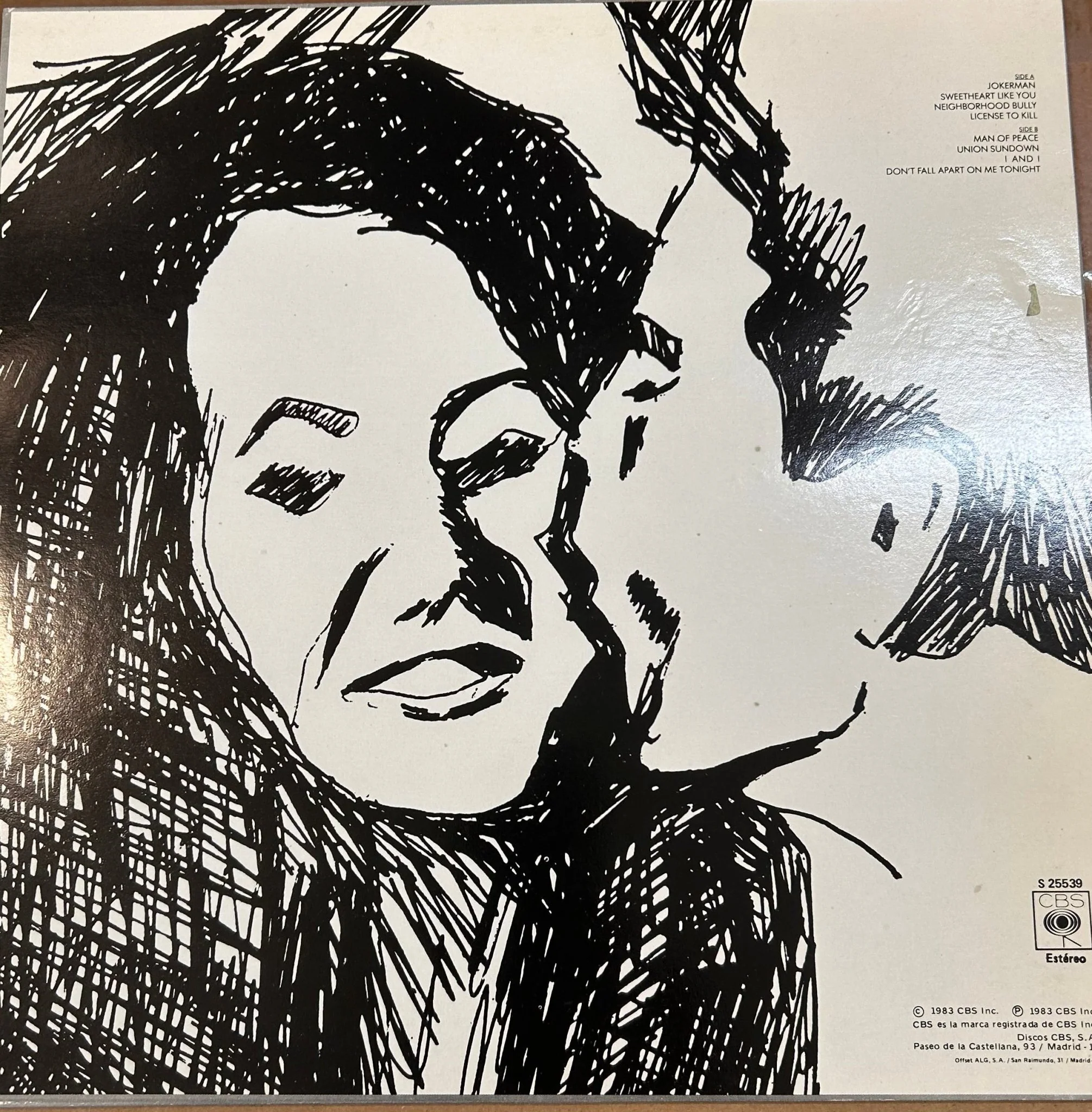 LP Bob Dylan ‎– Infidels 2ª Mano - Image 2