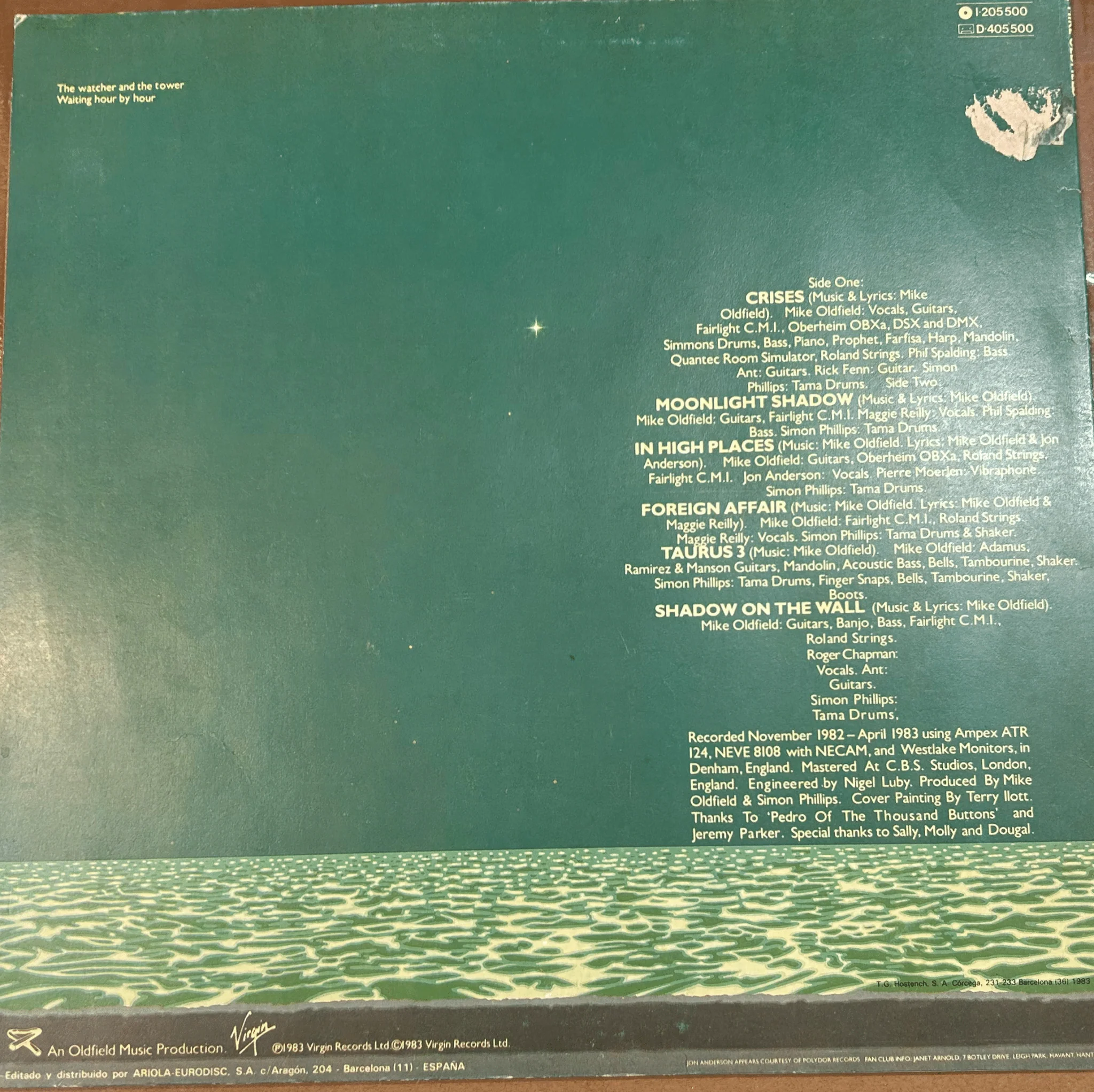 LP Mike Oldfield ‎– Crises 2ª Mano - Image 2
