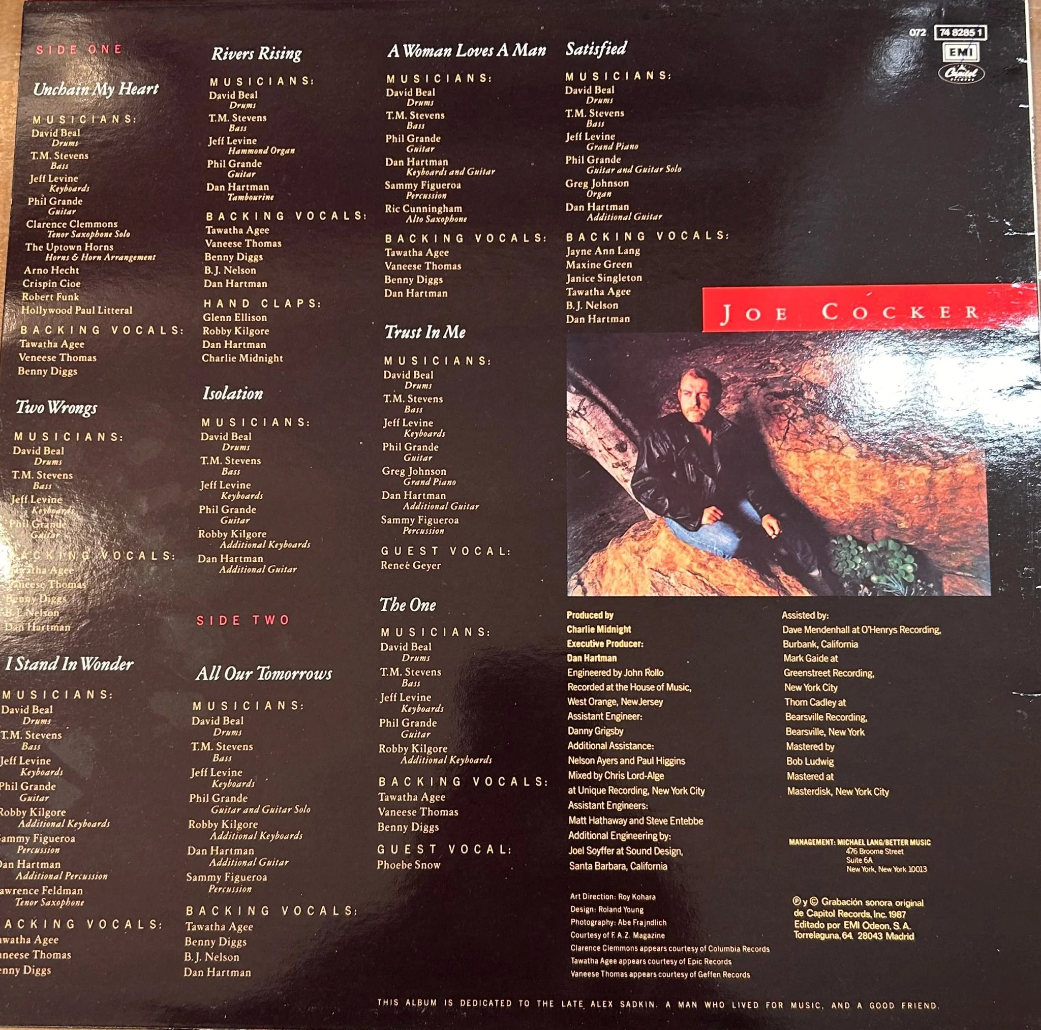LP Joe Cocker ‎– Unchain My Heart 2ª Mano - Image 2