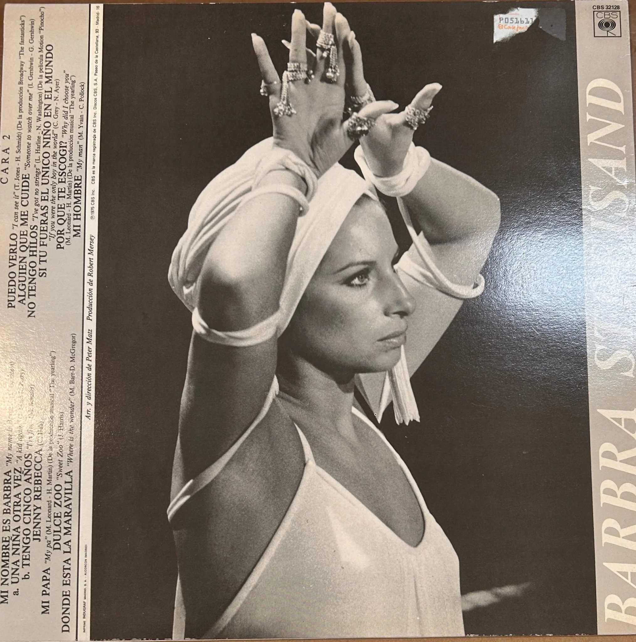 LP Barbra Streisand – Mi Nombre Es Barbra 2ª Mano - Image 2