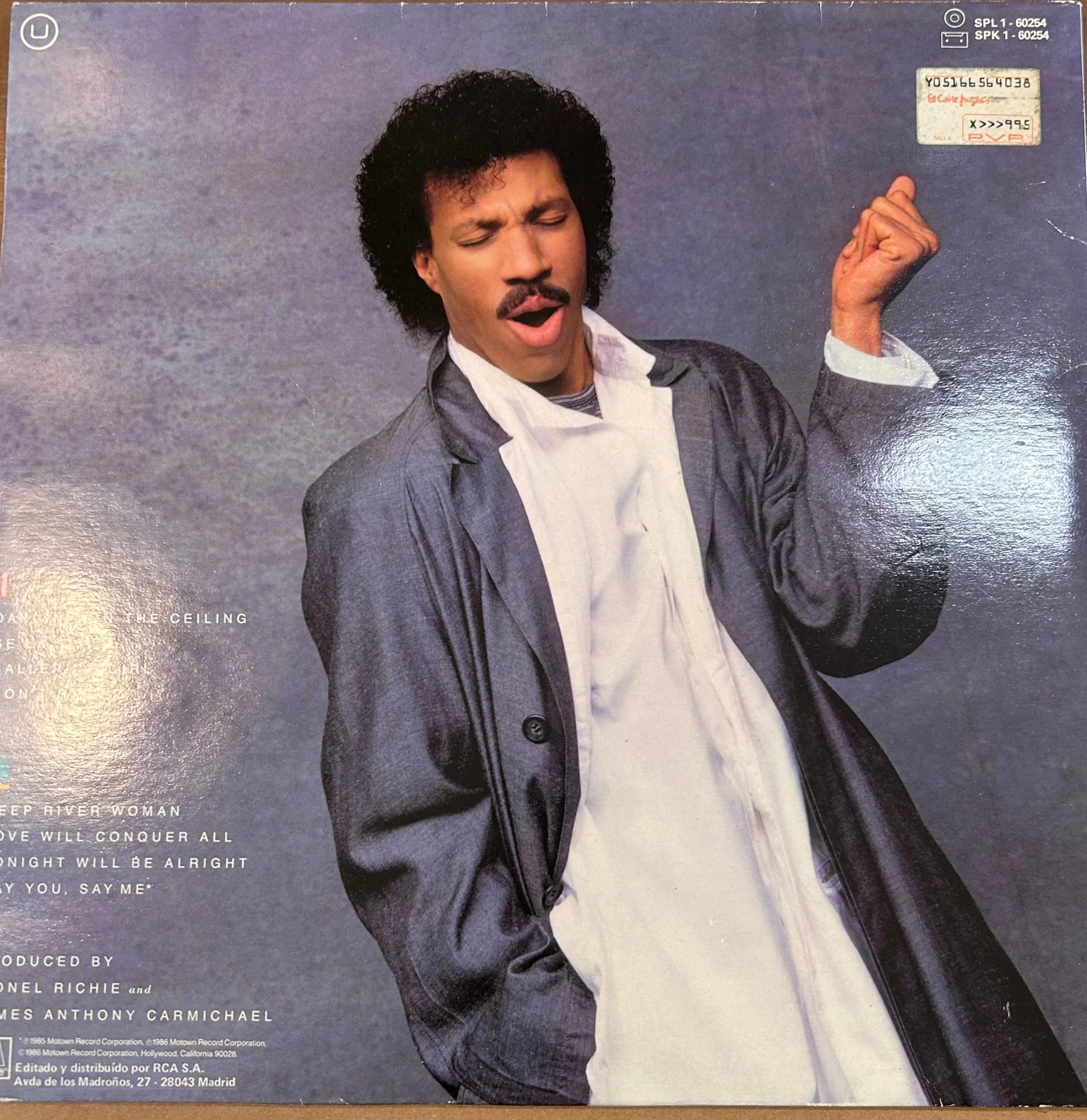 LP Lionel Richie ‎– Dancing On The Ceiling 2ª Mano - Image 2