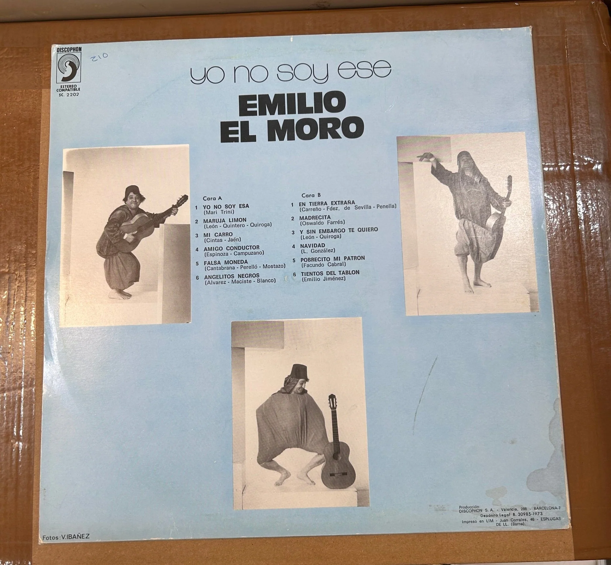 LP Emilio "El Moro" ‎– Yo No Soy Ese 2ª Mano (Producto exclusivo recogida en tienda) - Image 2