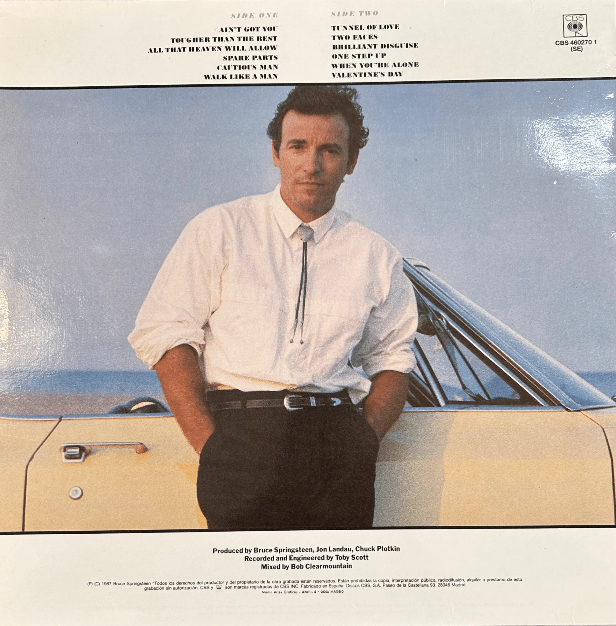 LP Bruce Springsteen ‎– Tunnel Of Love 2ª Mano - Image 2