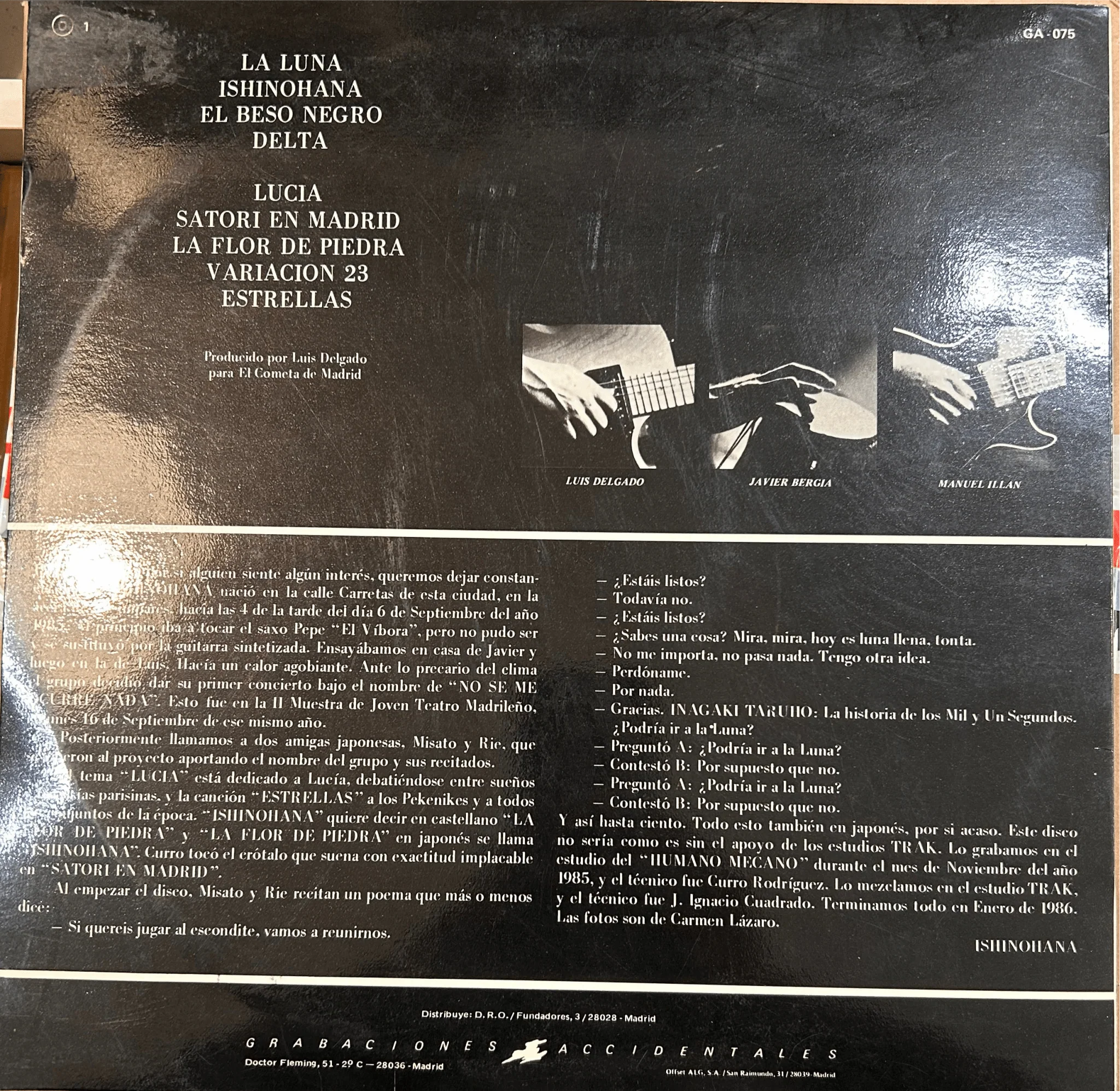 LP Ishinohana ‎– La Flor De Piedra 2ª Mano - Image 2