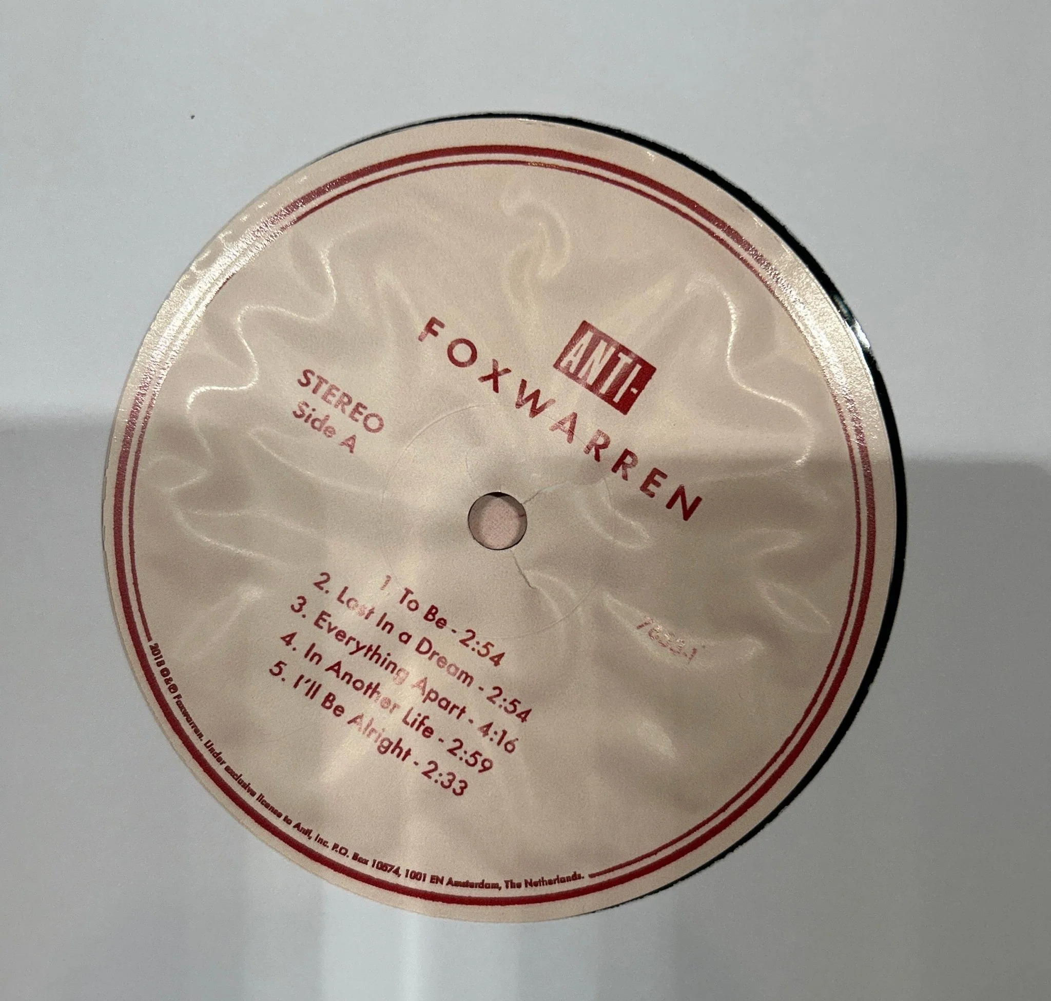 LP Foxwarren ‎– Foxwarren 2ª mano - Image 3