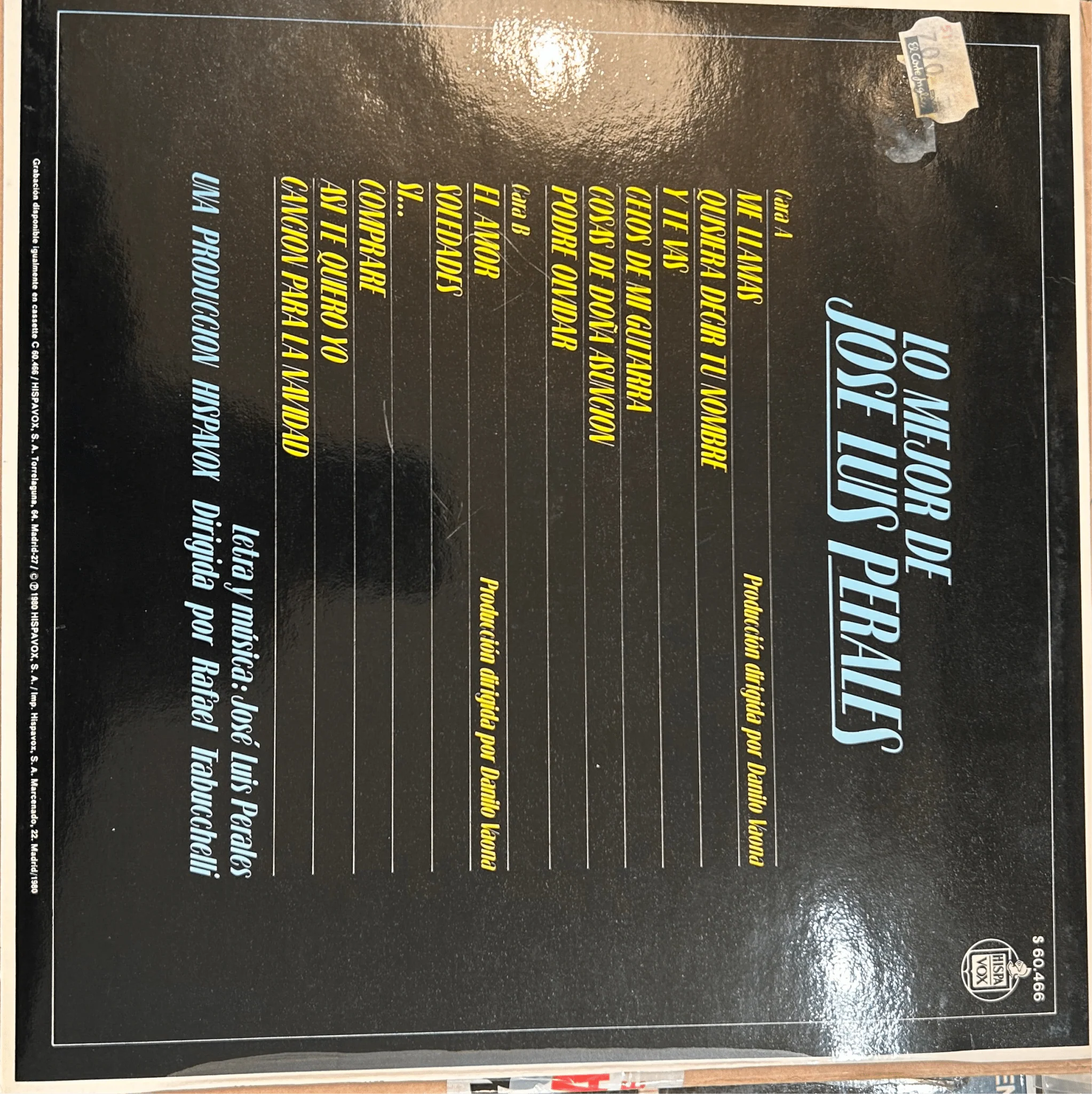 LP Jose Luis Perales – Lo Mejor De Jose Luis Perales 2ª Mano (Producto exclusivo recogida en tienda) - Image 2