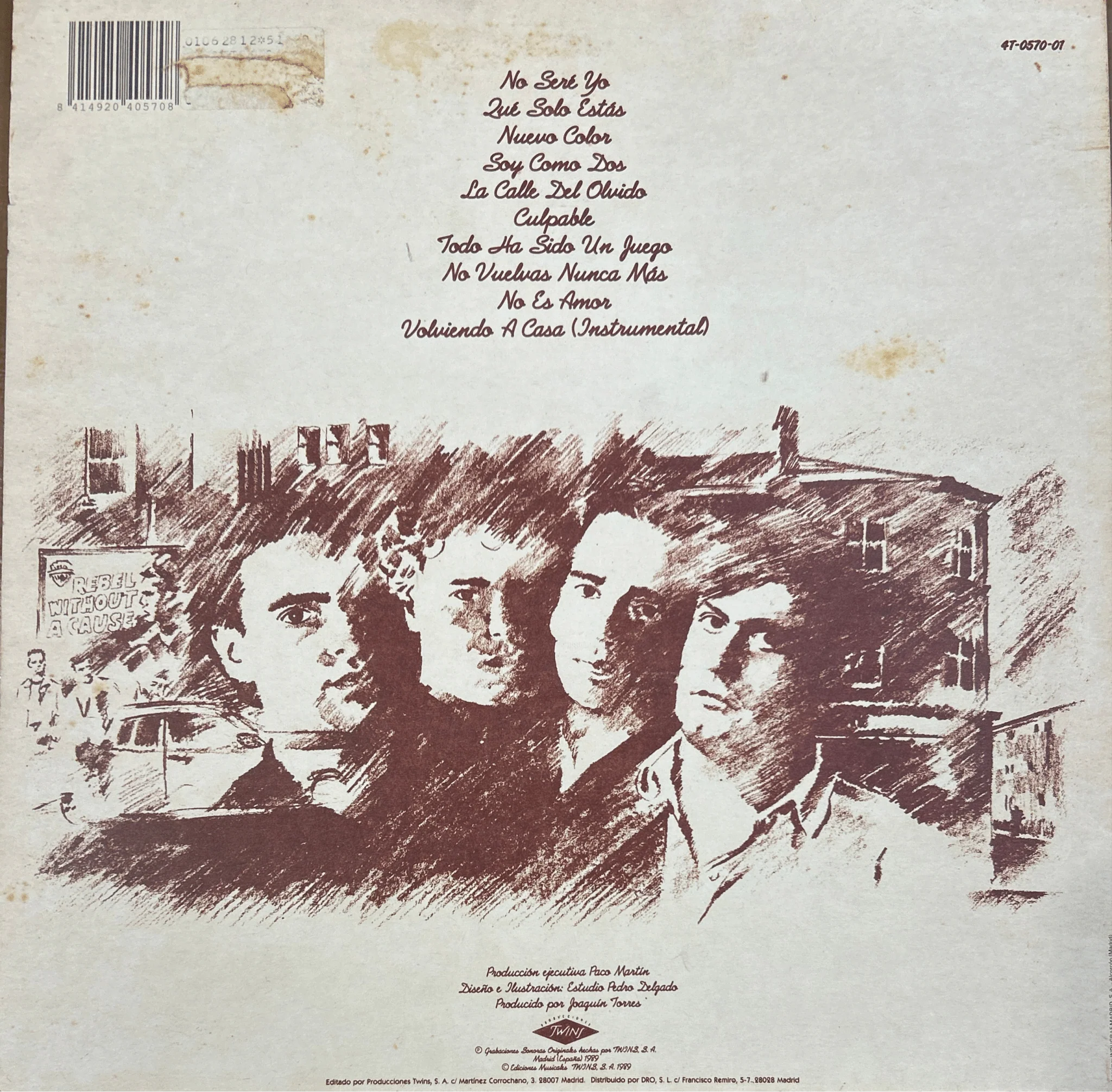 LP Los Secretos ‎– La Calle Del Olvido 2ª mano - Image 2