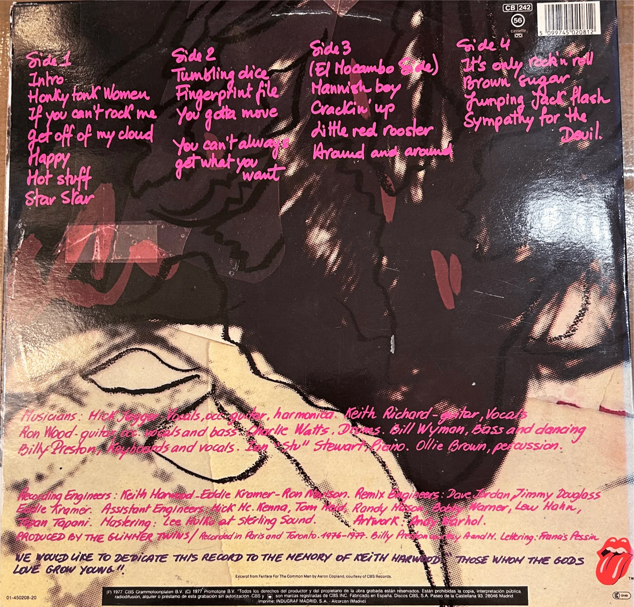 LP The Rolling Stones ‎– Love You Live 2ª mano - Image 2