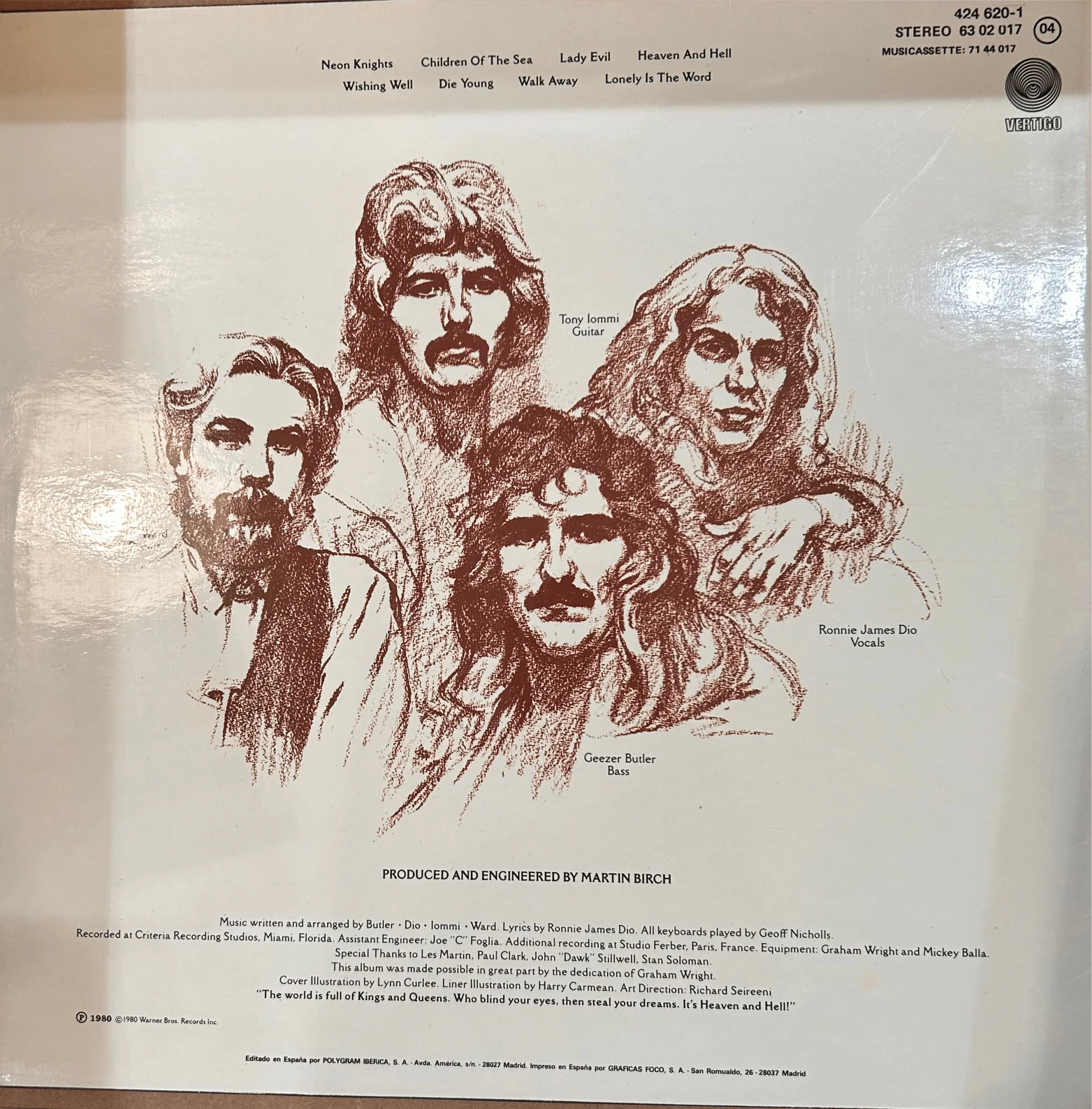 LP Black Sabbath ‎– Heaven And Hell 2ª mano - Image 2