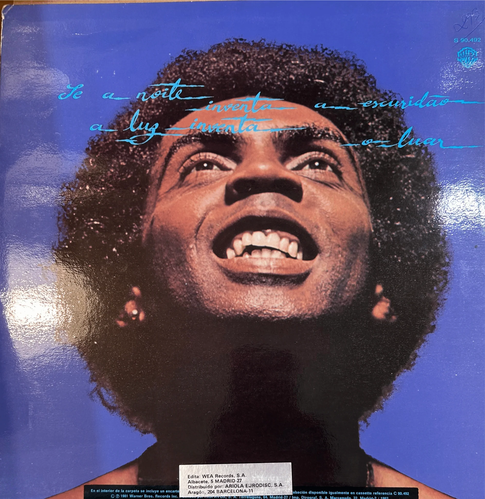 LP Gilberto Gil – Luar 2ª Mano - Image 2