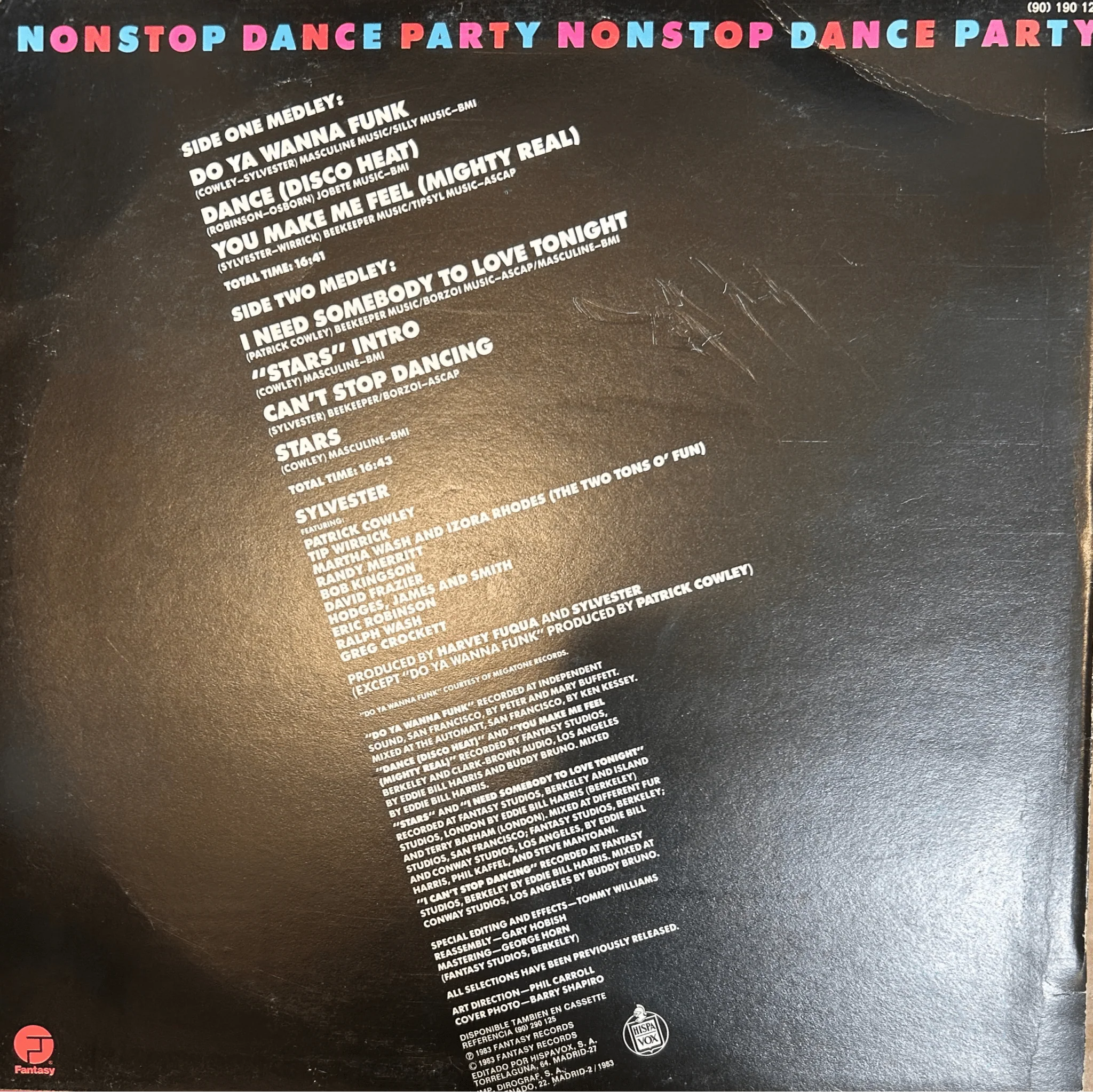 LP Sylvester ‎– Sylvester's Greatest Hits: Nonstop Dance Party 2ª Mano - Image 2