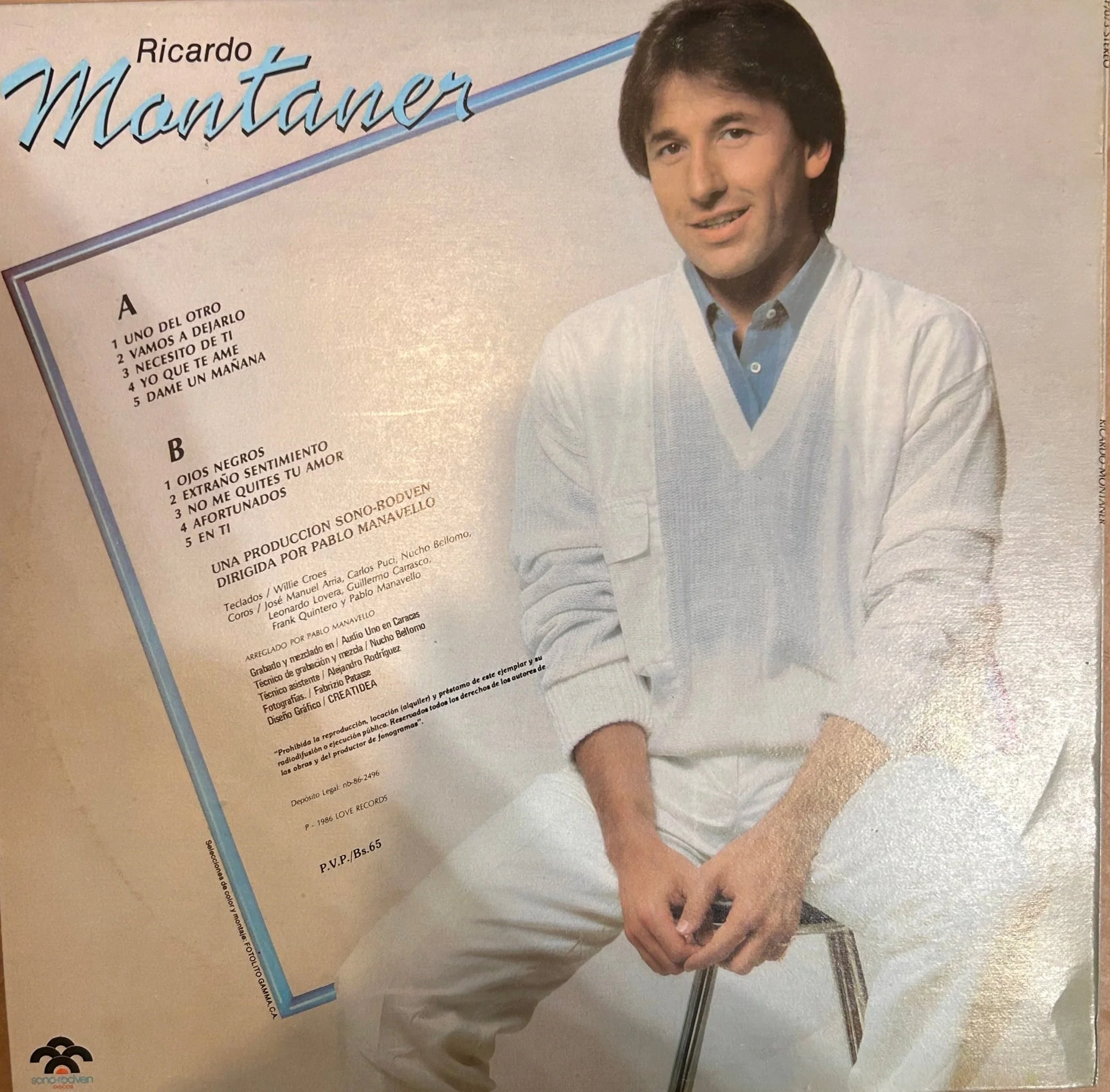 LP Ricardo Montaner ‎– Ricardo Montaner 2ª Mano - Image 2