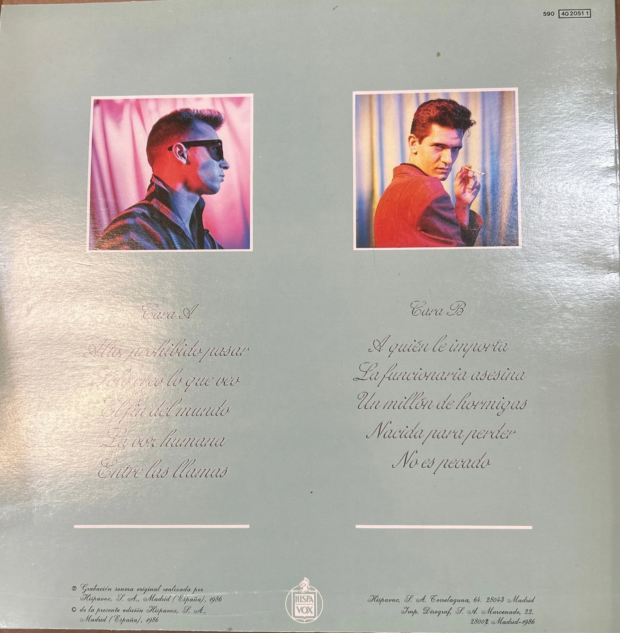 LP Alaska Y Dinarama ‎– No Es Pecado 2ª mano - Image 2