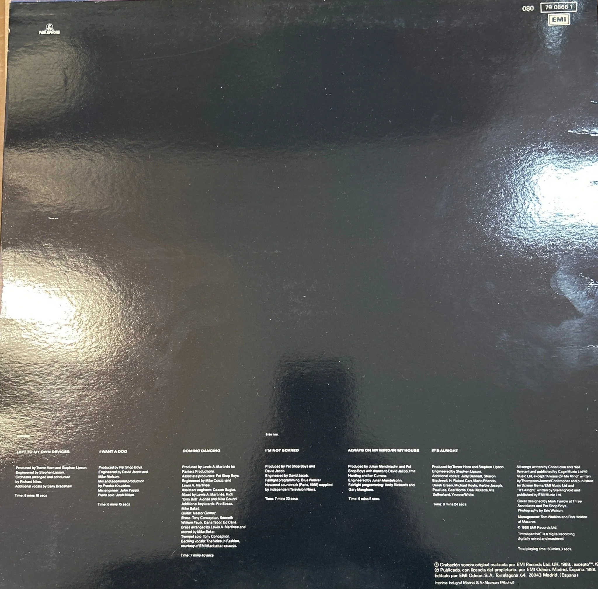 LP Pet Shop Boys ‎– Introspective 2ª Mano - Image 2