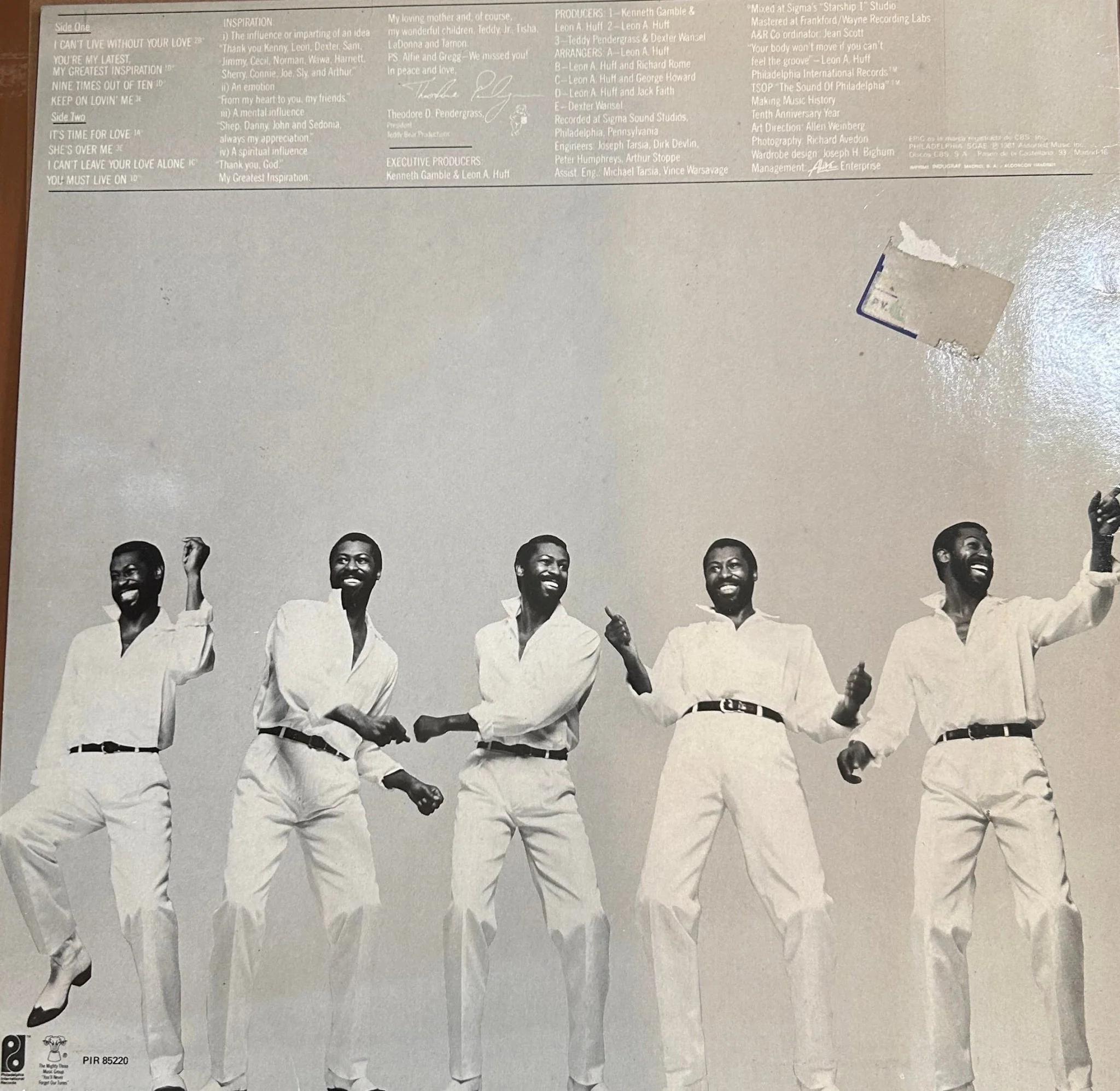 LP Teddy Pendergrass – It's Time For Love 2ª Mano - Image 2