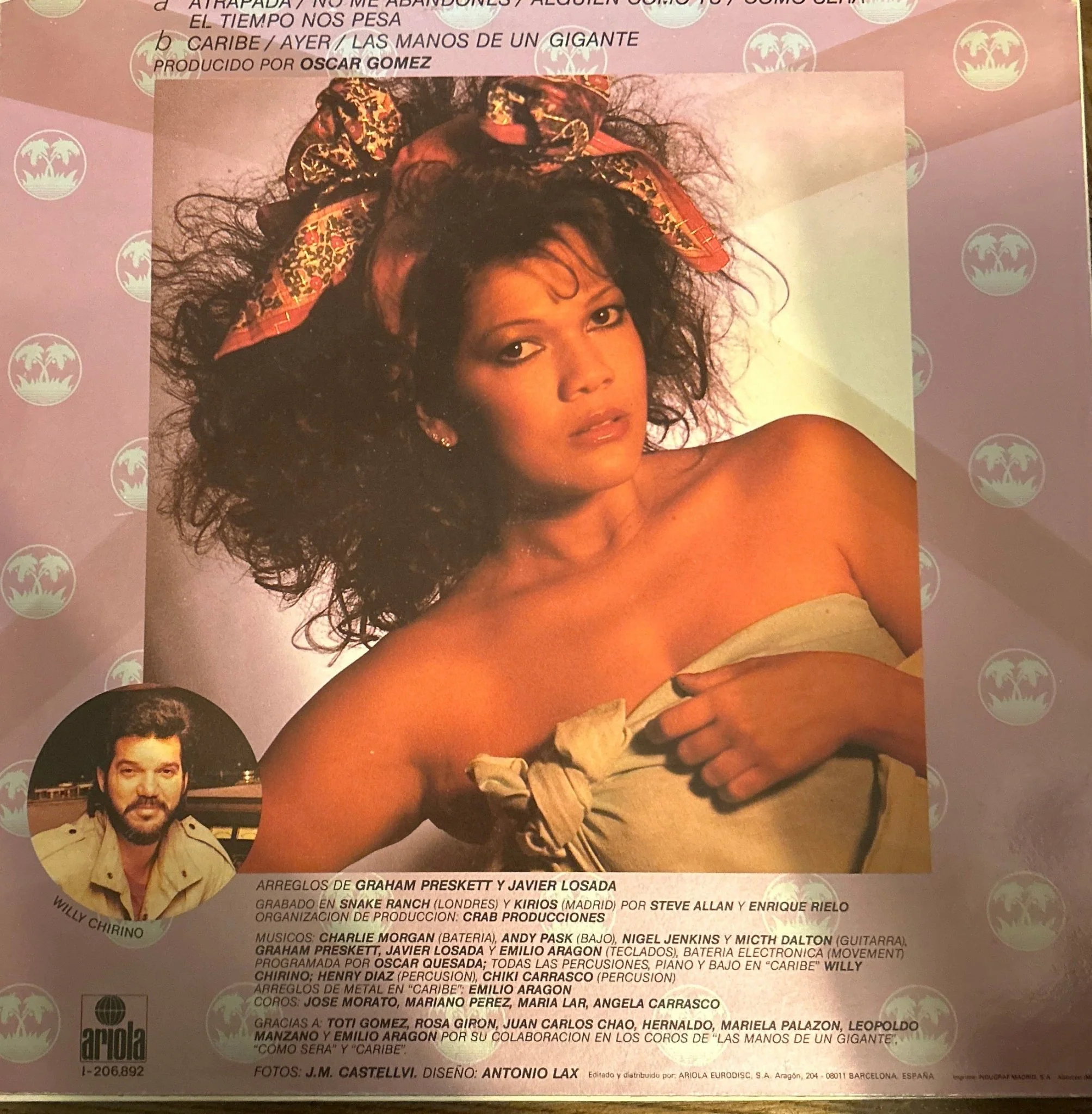 LP Angela Carrasco ‎– Dama Del Caribe 2ª Mano - Image 2