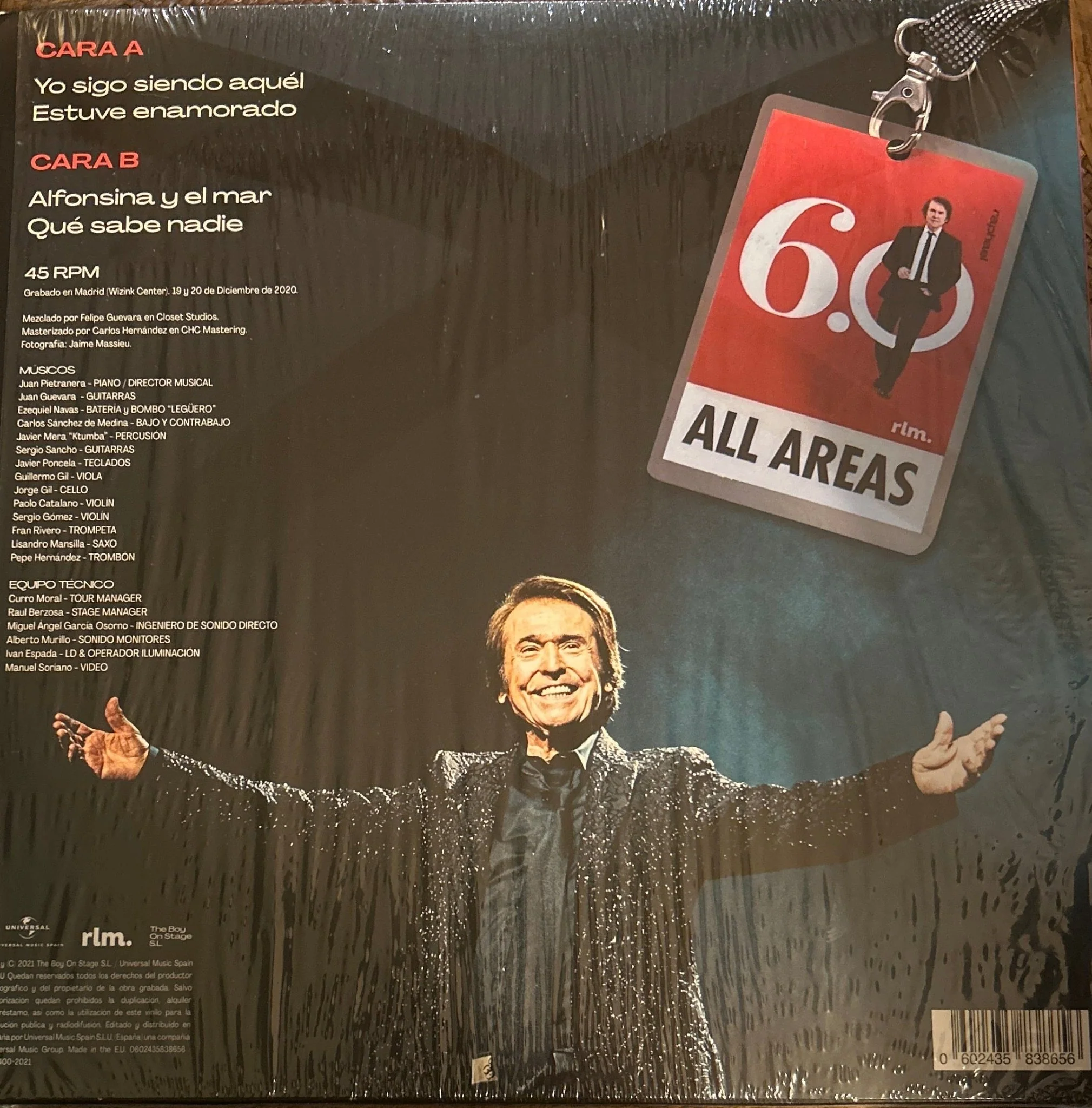 PICTURE DISC Raphael ‎– Tour 6.0 En Directo Desde Madrid 2ª mano - Image 2