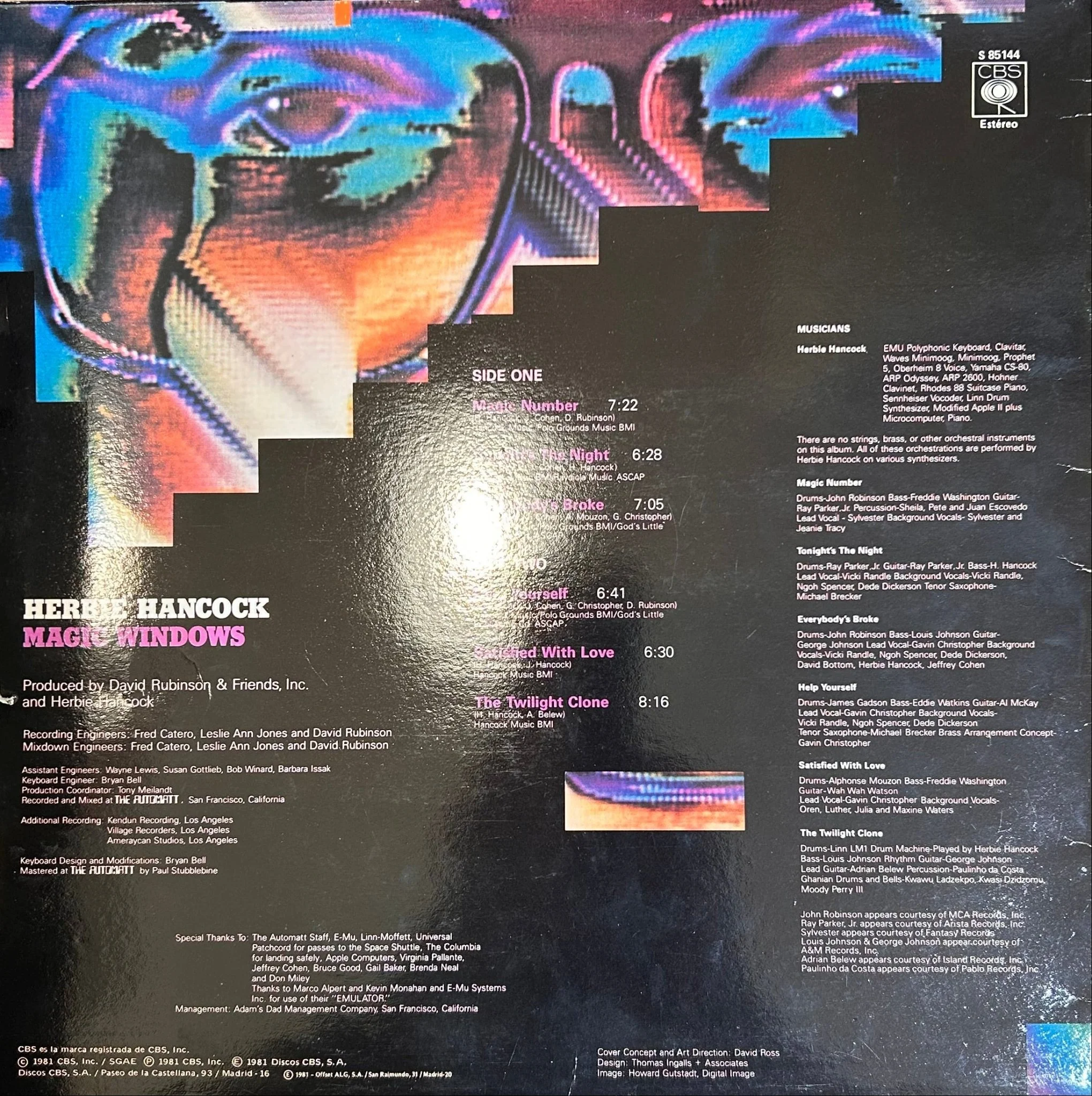 LP Herbie Hancock ‎– Magic Windows 2ª Mano - Image 2