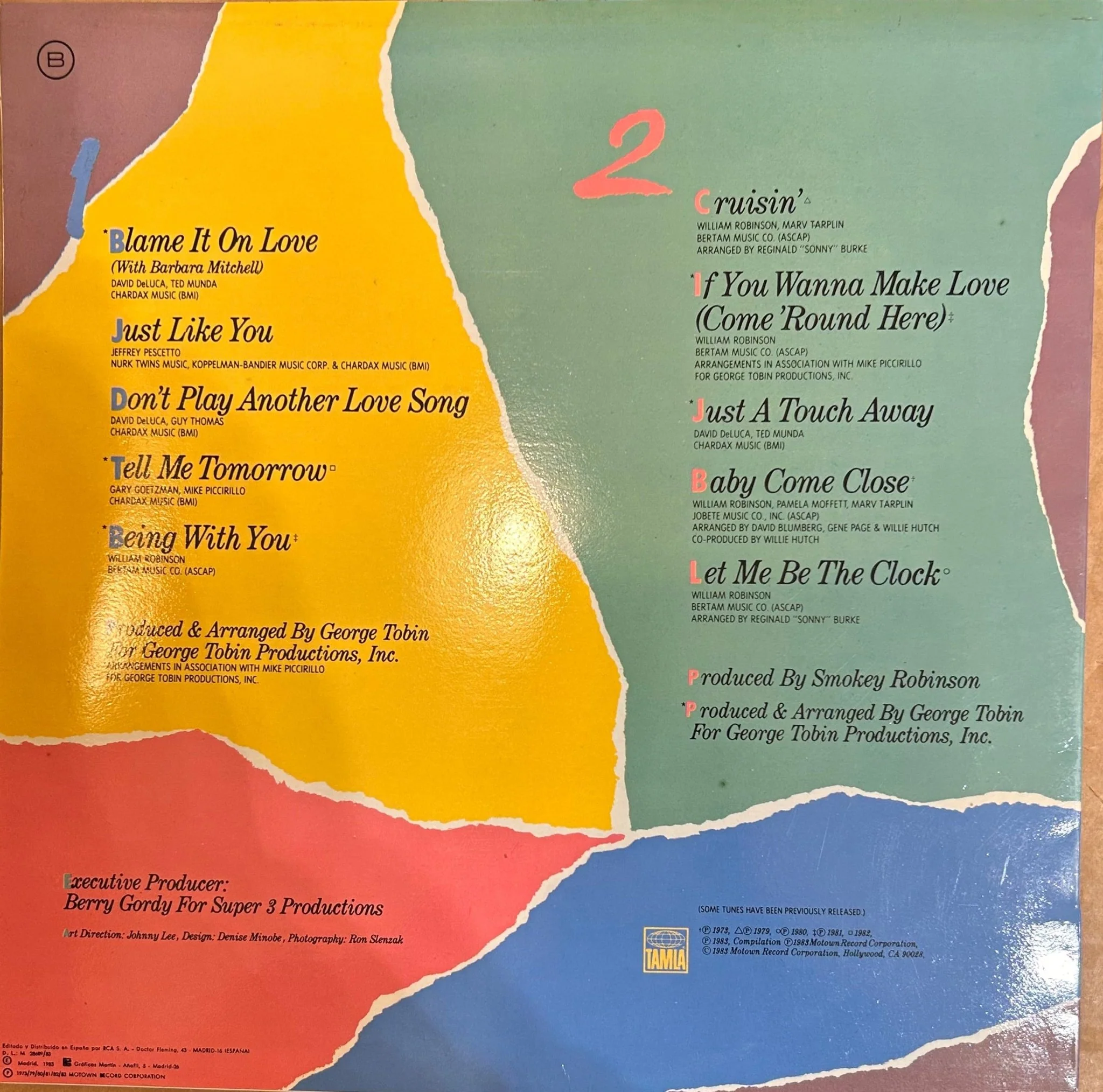 LP Smokey Robinson ‎– Blame It On Love & All The Great Hits 2ª Mano (Producto exclusivo recogida en tienda) - Image 2
