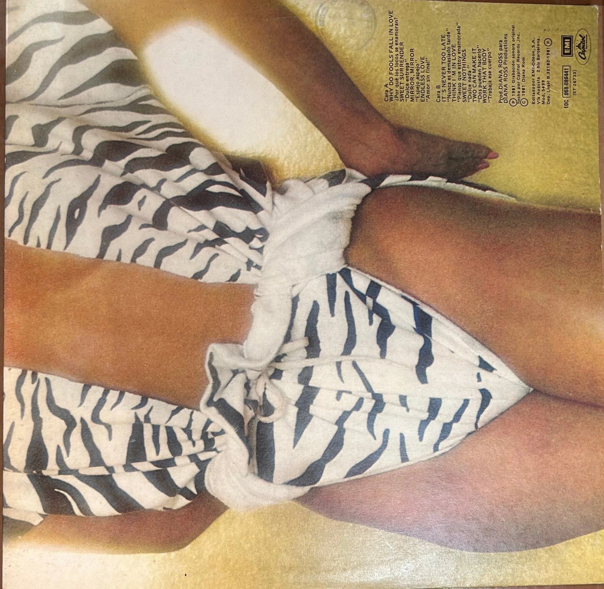 LP Diana Ross ‎– ¿Por Qué Los Locos Se Enamoran? (Why Do Fools Fall In Love) 2ª Mano - Image 2