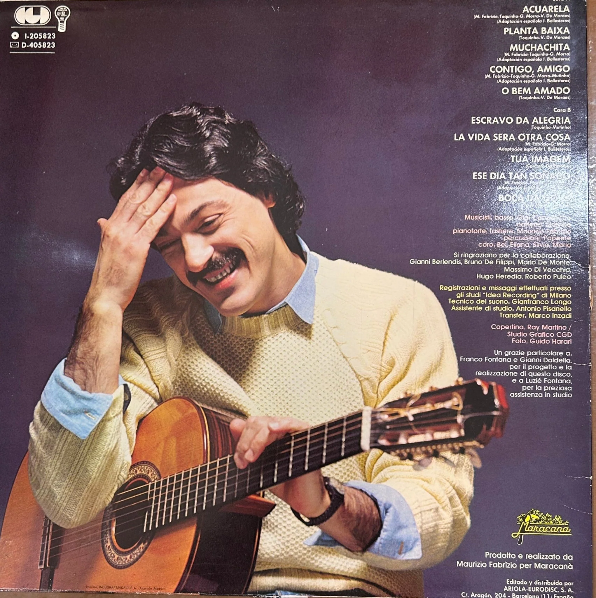 LP Toquinho ‎– Acuarela 2ª Mano - Image 2