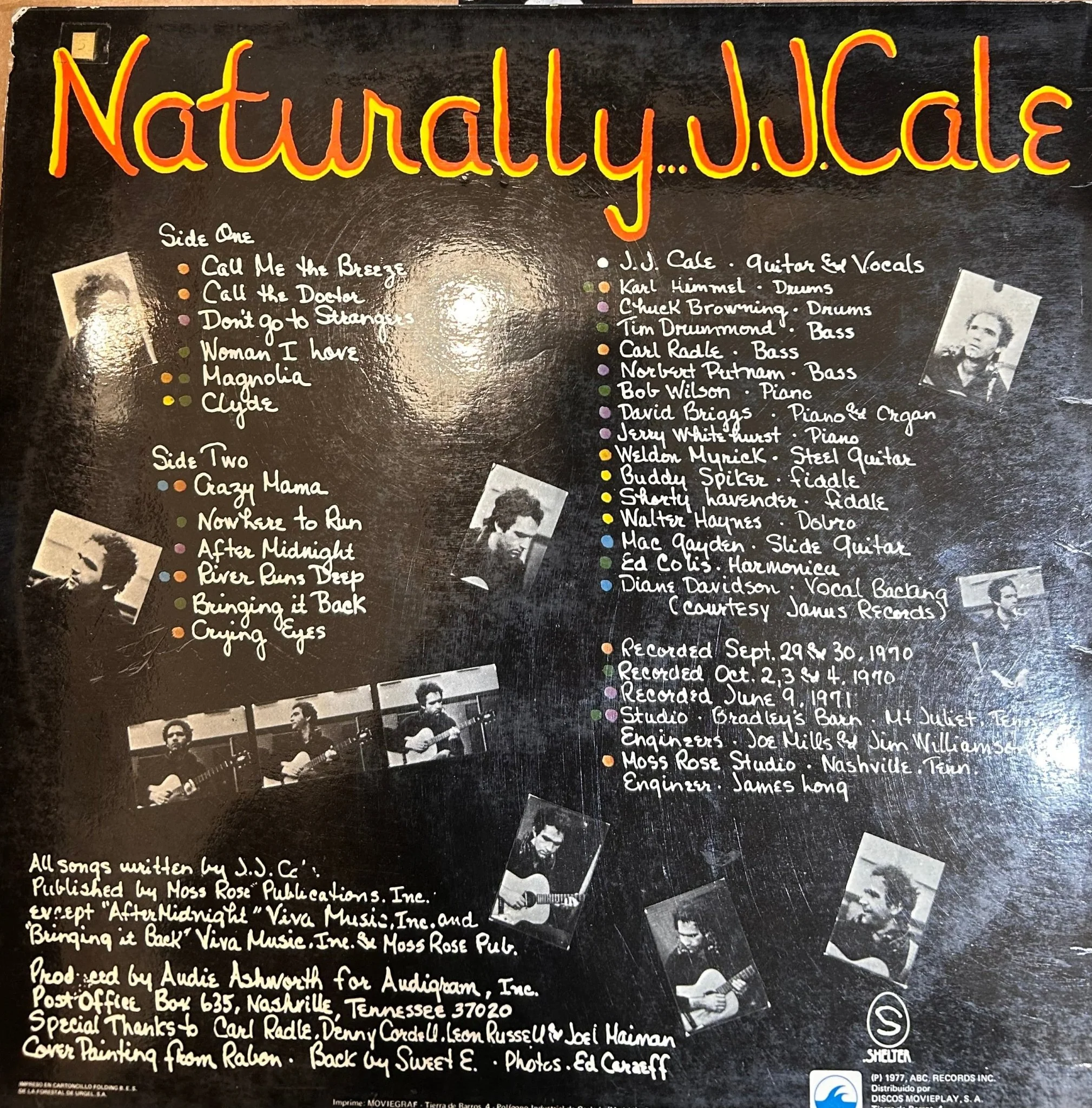 LP J.J. Cale – Naturally 2ª Mano - Image 2