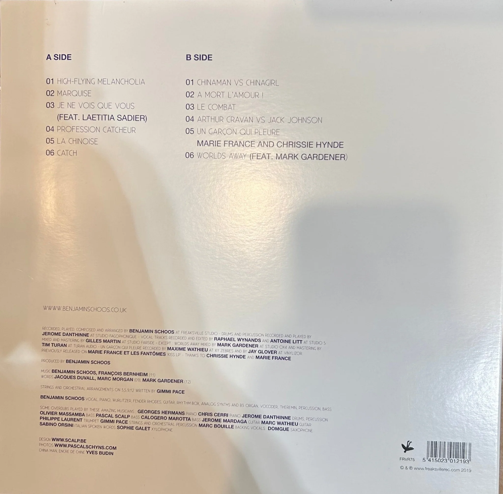 LP Benjamin Schoos ‎– China Man Vs Chinagirl 2ª Mano - Image 2