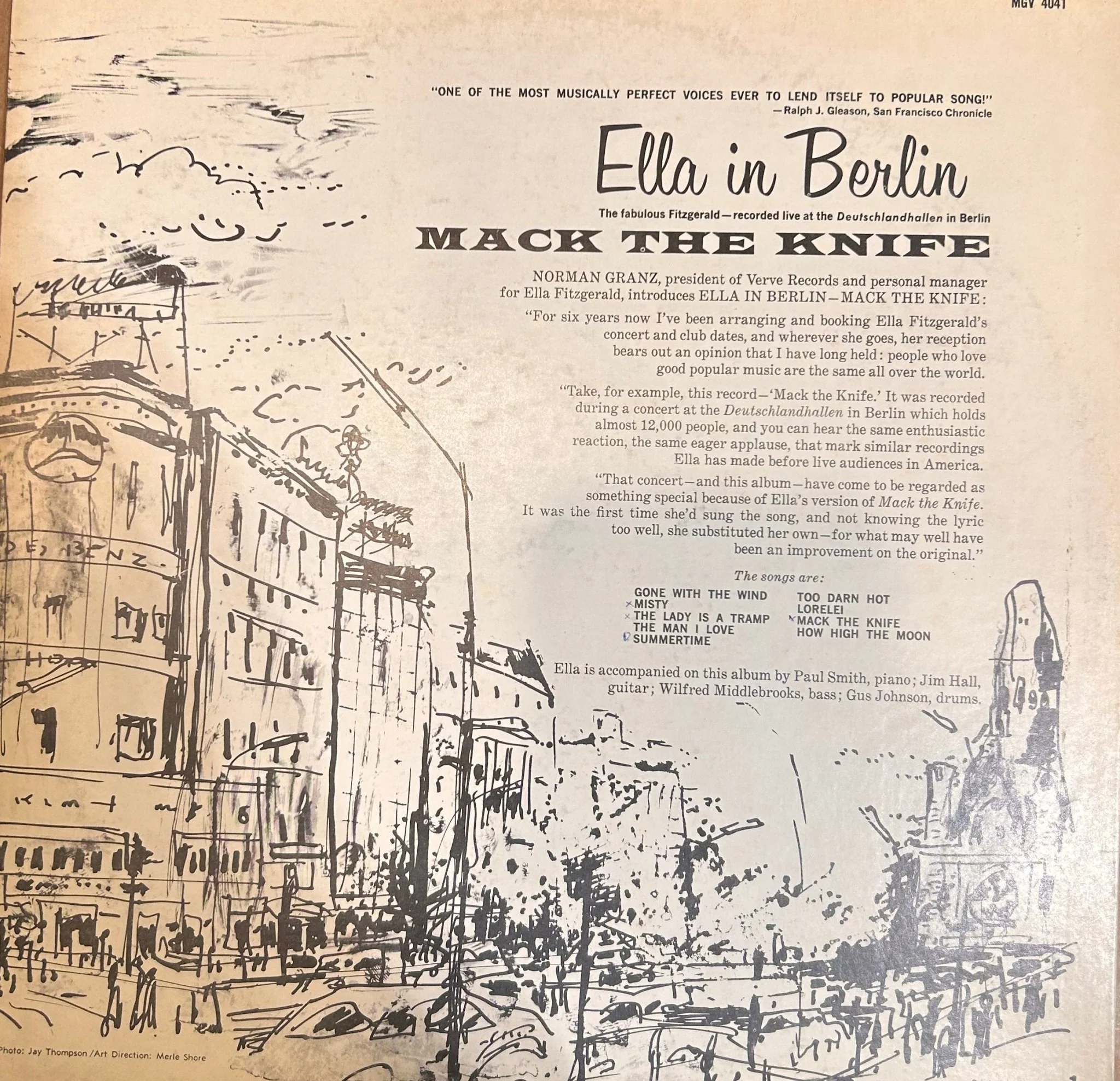 LP Ella Fitzgerald ‎– Mack The Knife - Ella In Berlin 2ª Mano - Image 2