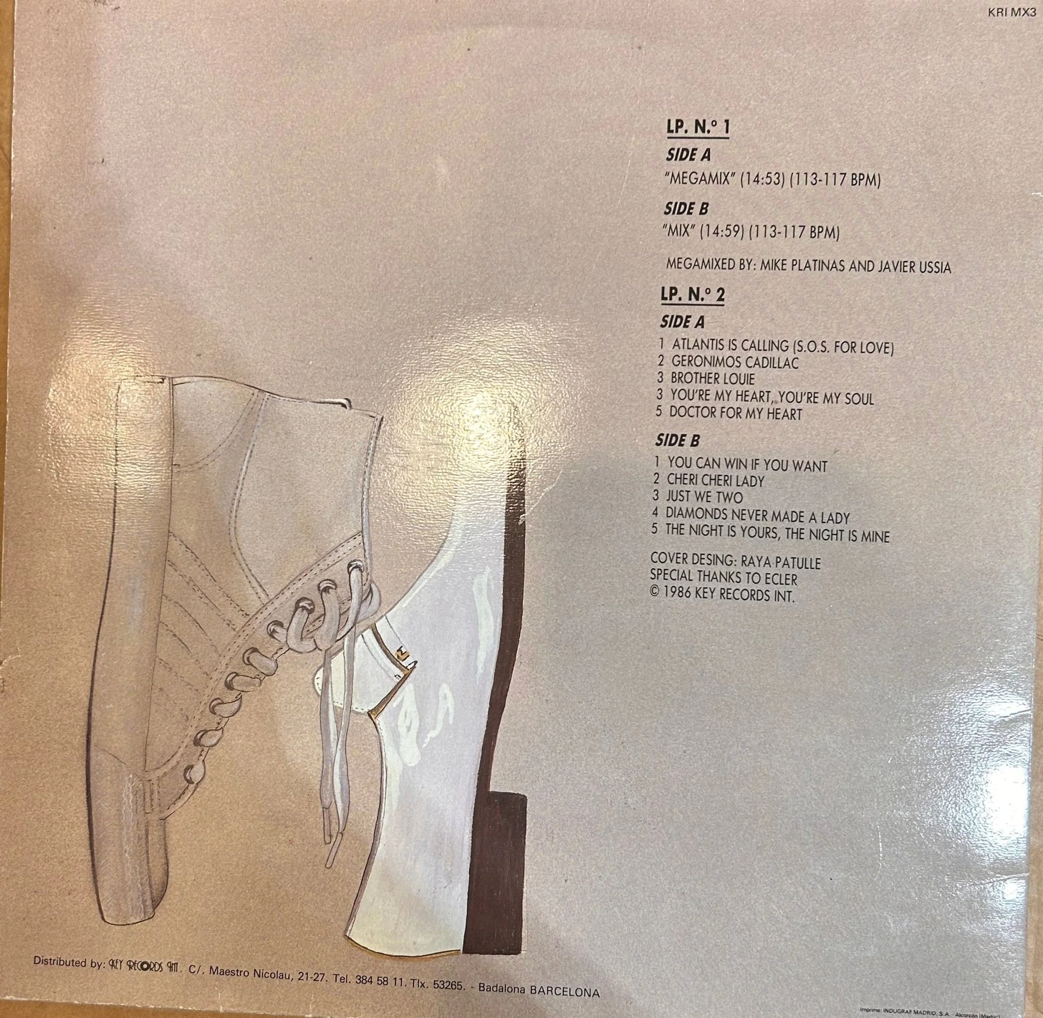 LP Mike Platinas & Javier Ussia ‎– Atlantis Mix (The Hits Album) 2ª mano - Image 2