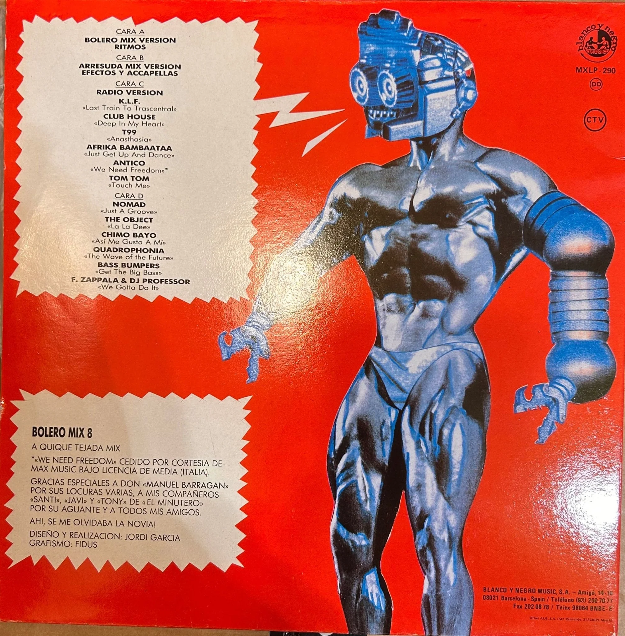 LP V/A ‎– Bolero Mix 8 2ª mano - Image 2