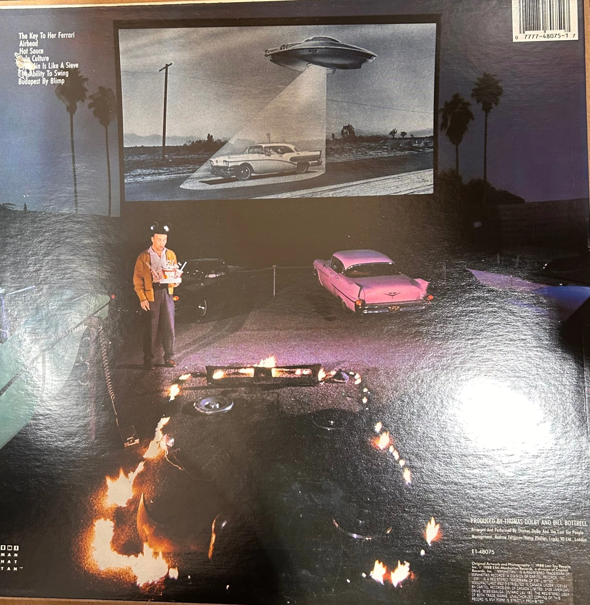 LP Thomas Dolby ‎– Aliens Ate My Buick 2ª mano - Image 2