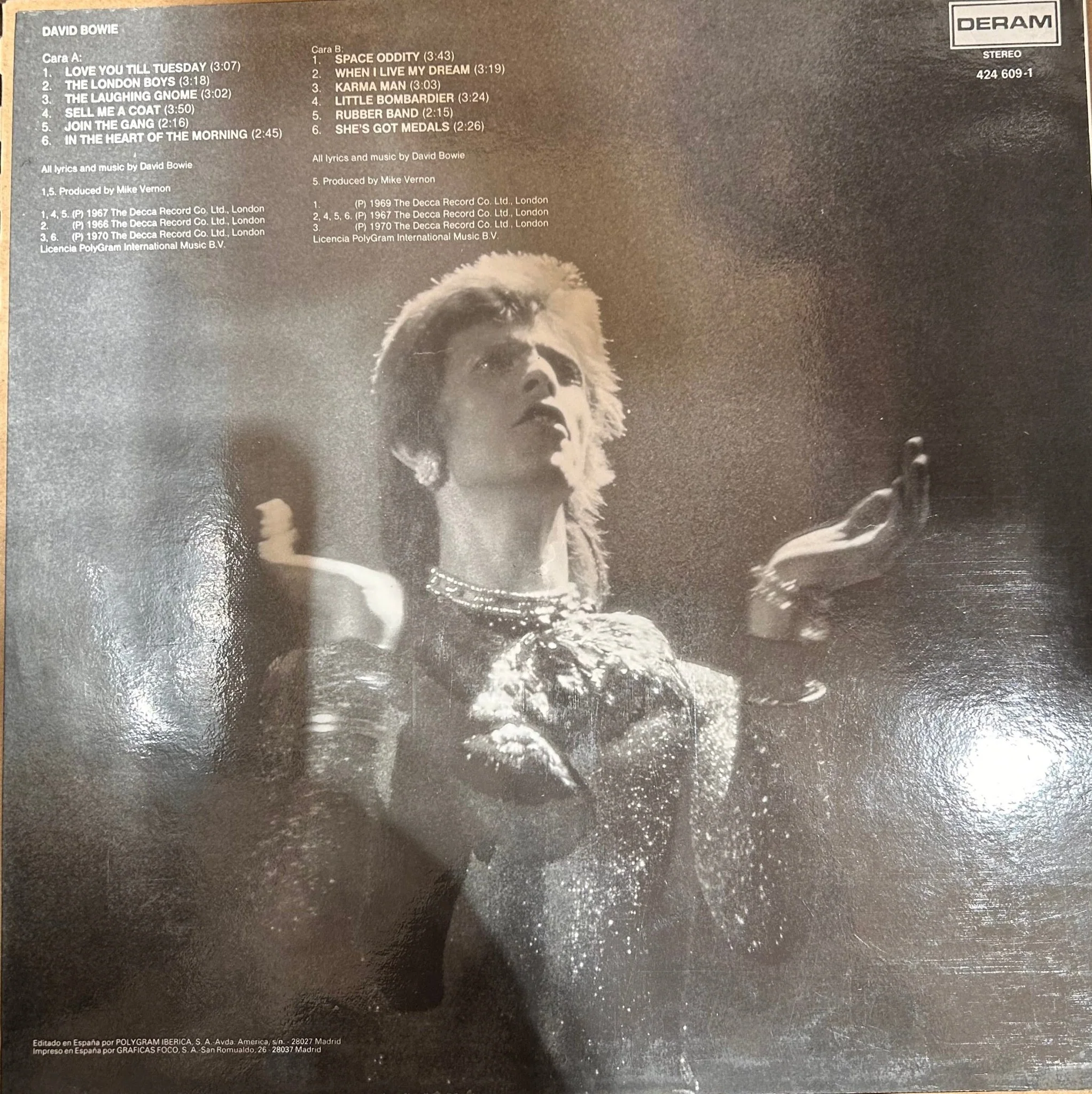 LP David Bowie – David Bowie 2ª mano - Image 2