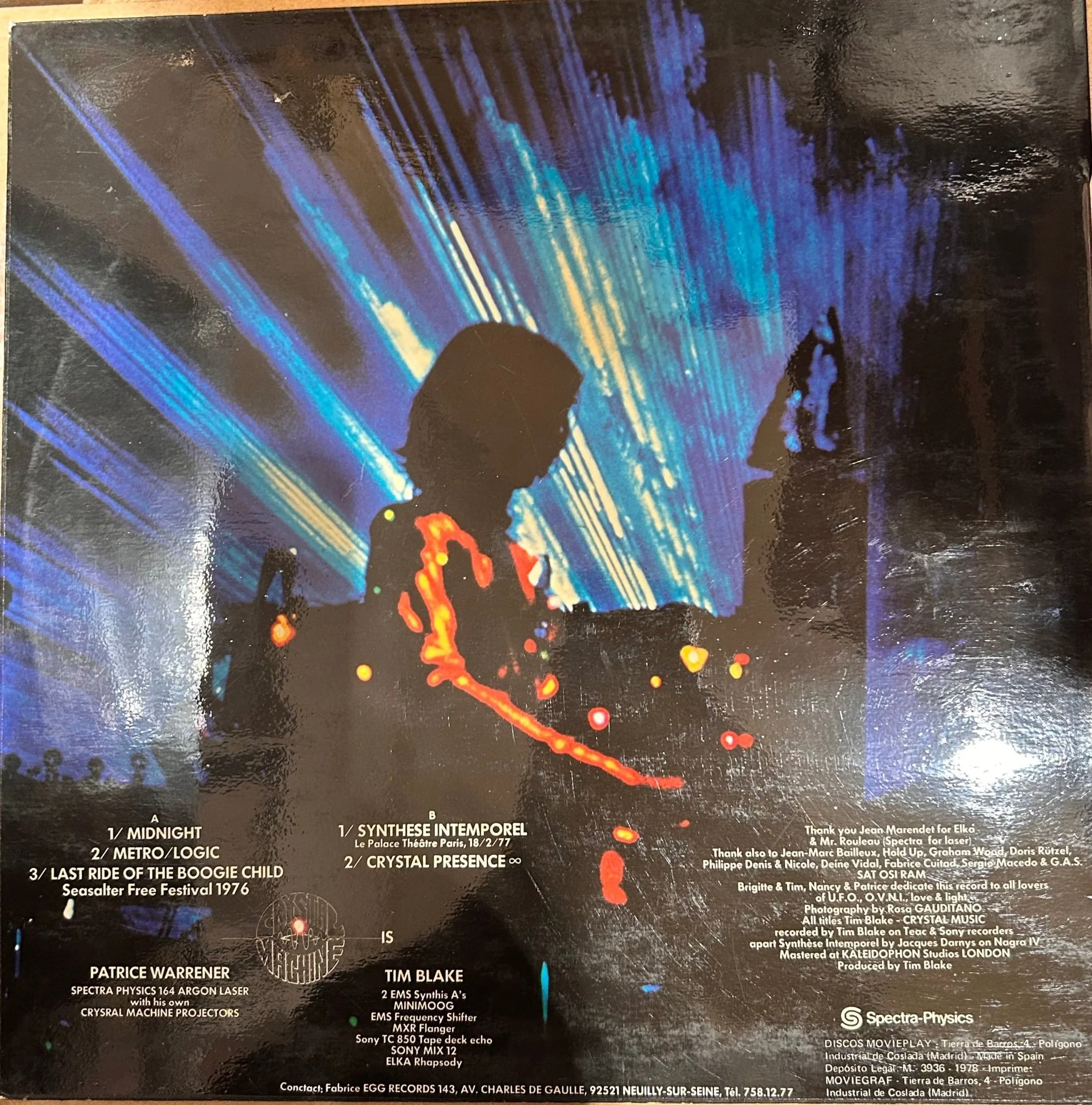 LP Tim Blake ‎– Crystal Machine 2ª mano - Image 2