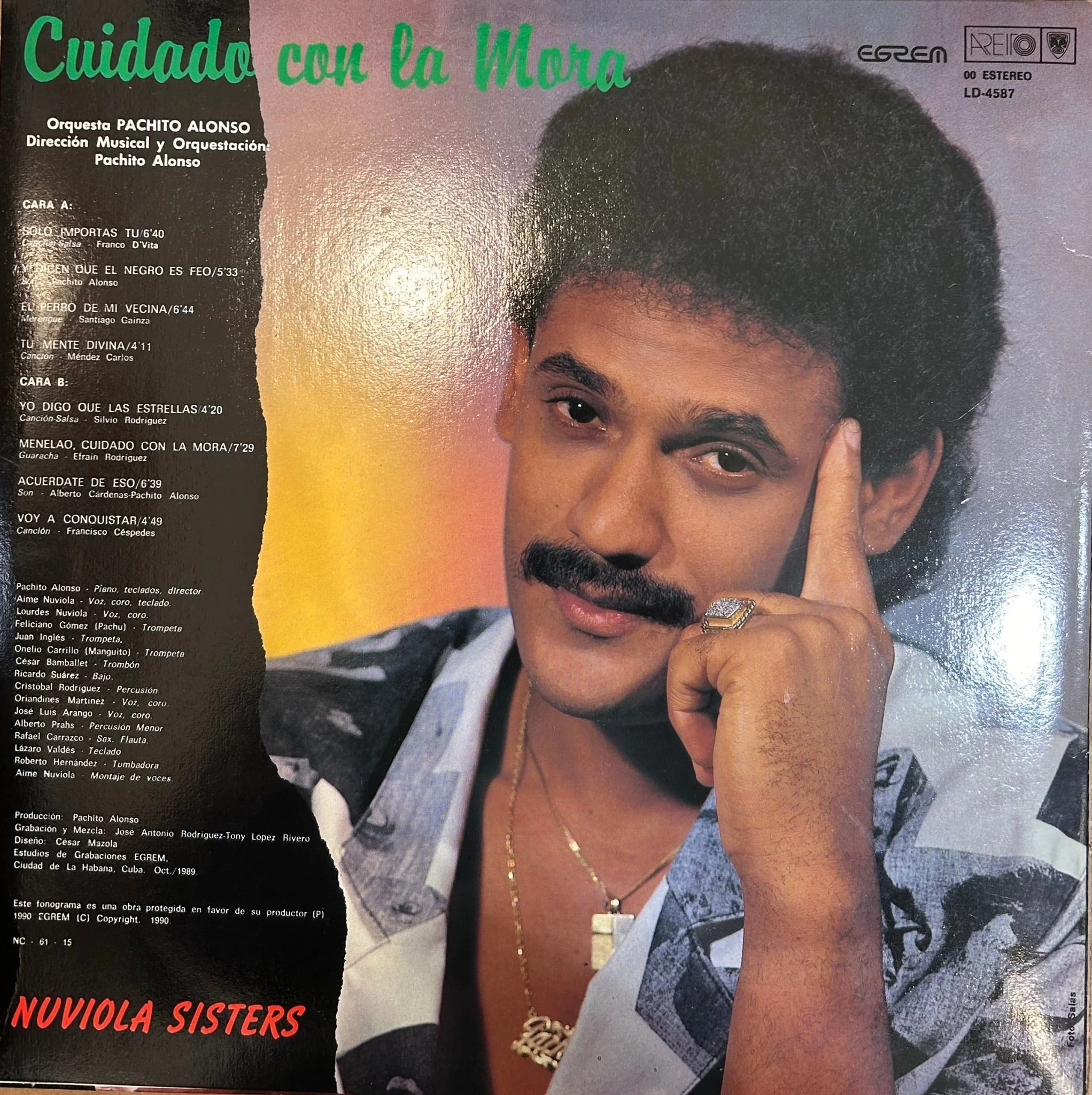 LP Pachito Alonso Y Sus Kini Kini ‎– Cuidado Con La Mora 2ª Mano - Image 2