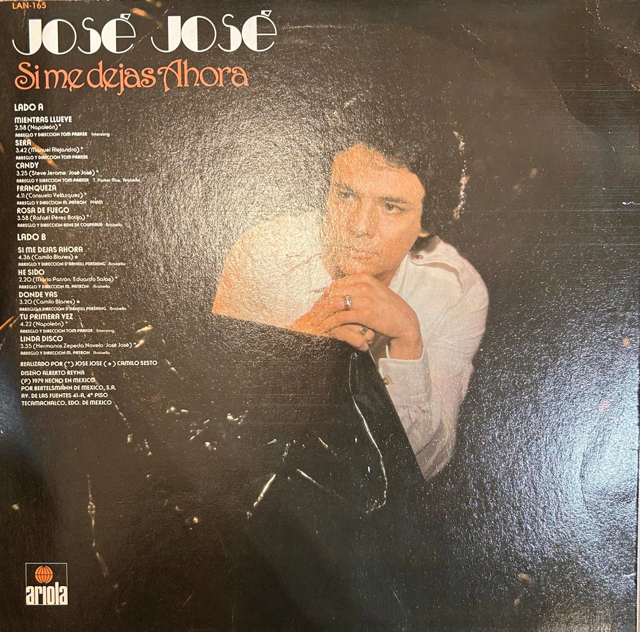 LP Jose Jose ‎– Si Me Dejas Ahora 2ª Mano . - Image 2