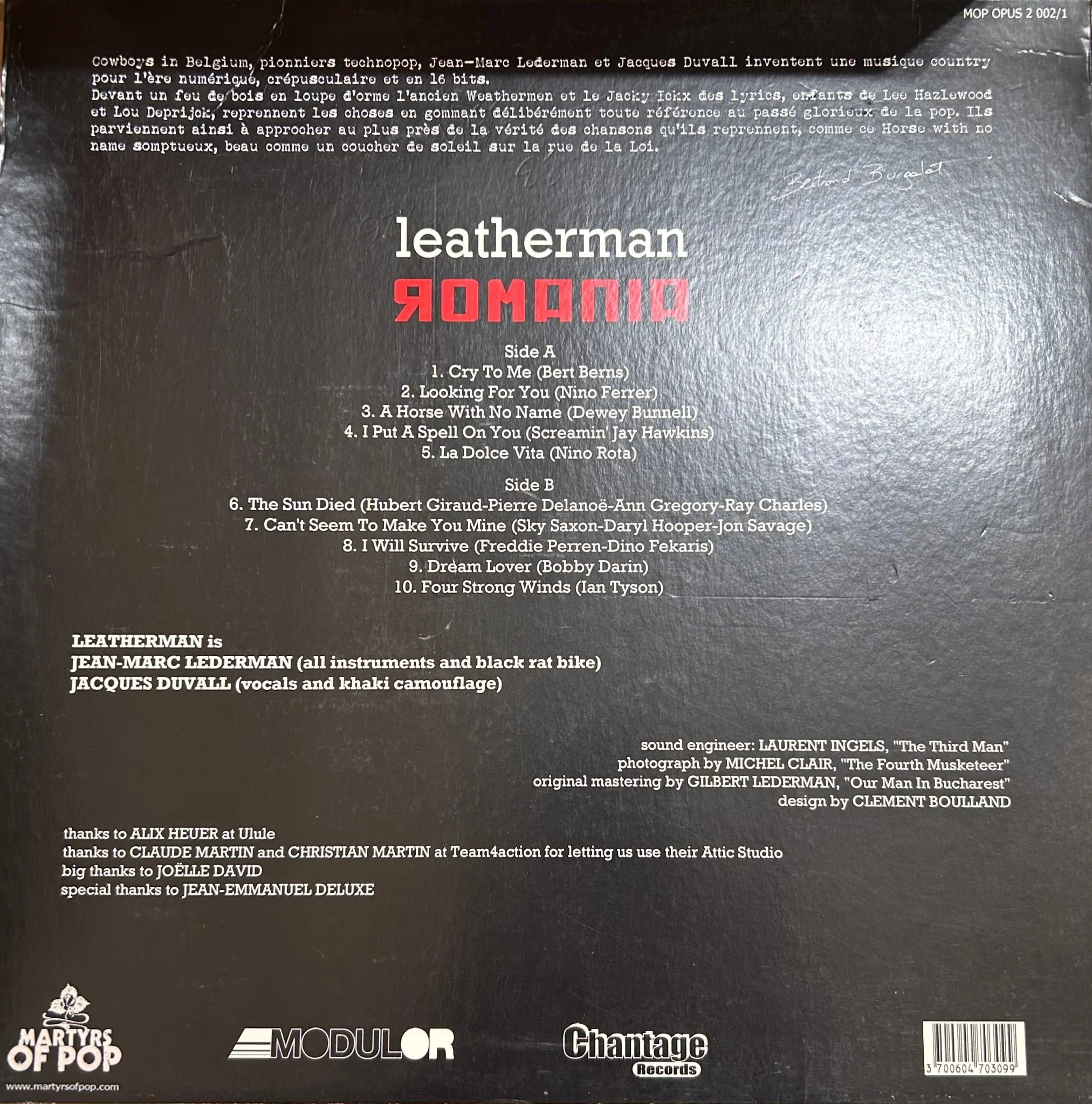LP Leatherman ‎– Romania 2ª Mano - Image 2
