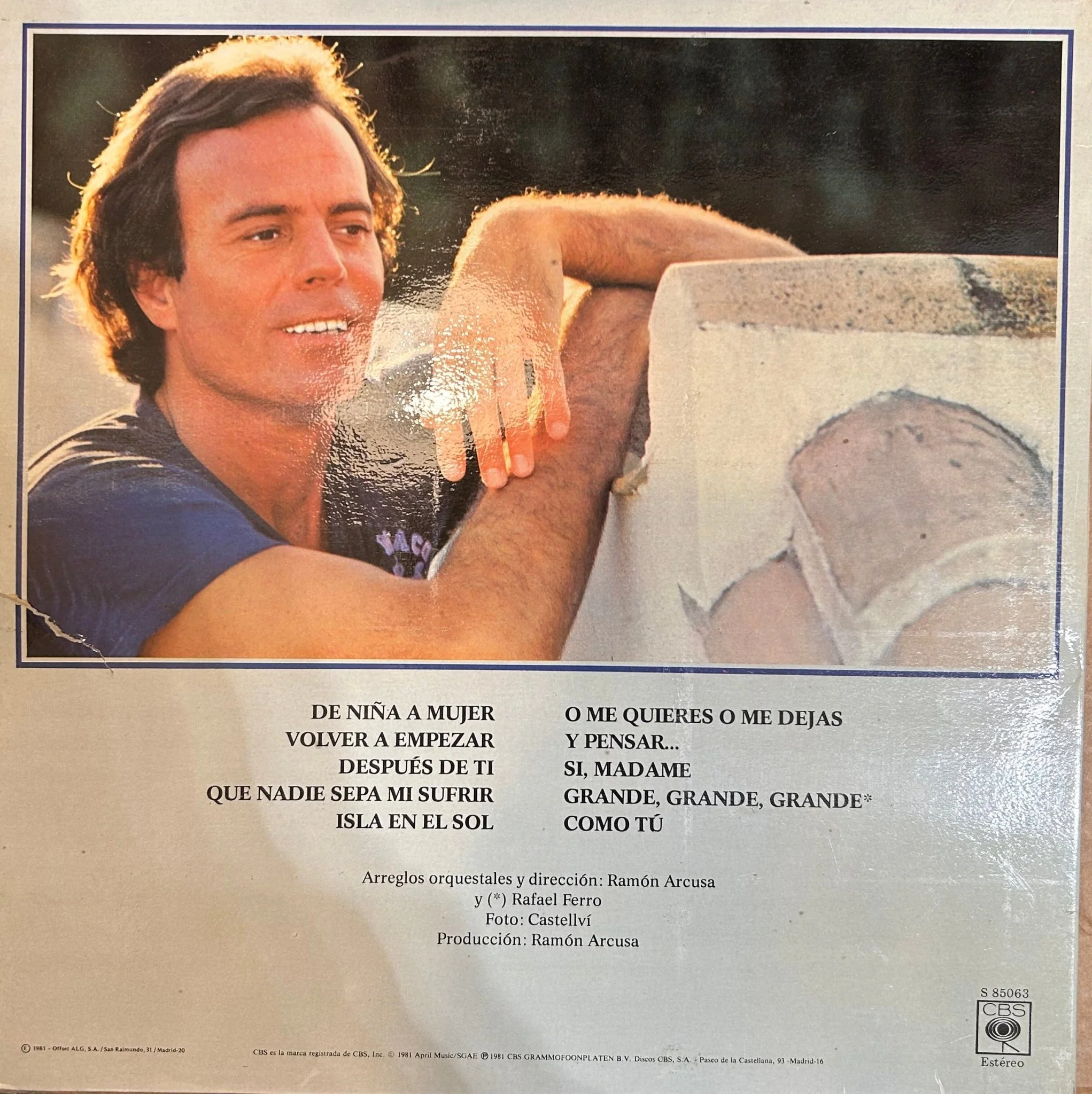 LP Julio Iglesias – De Niña A Mujer 2ª Mano - Image 2