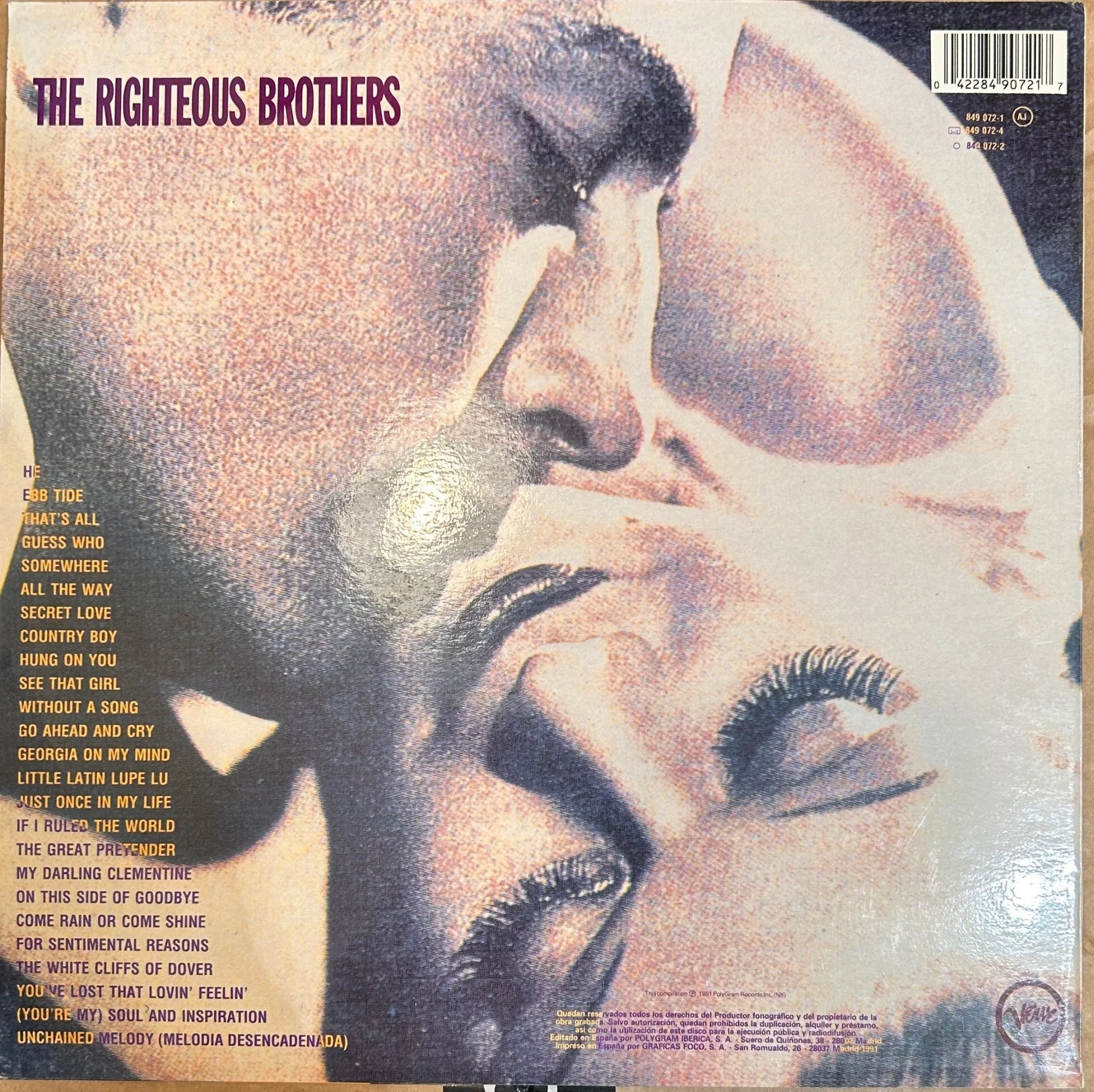 LP The Righteous Brothers ‎– Melodia Desencadenada 2ª mano (Producto exclusivo recogida en tienda) - Image 2