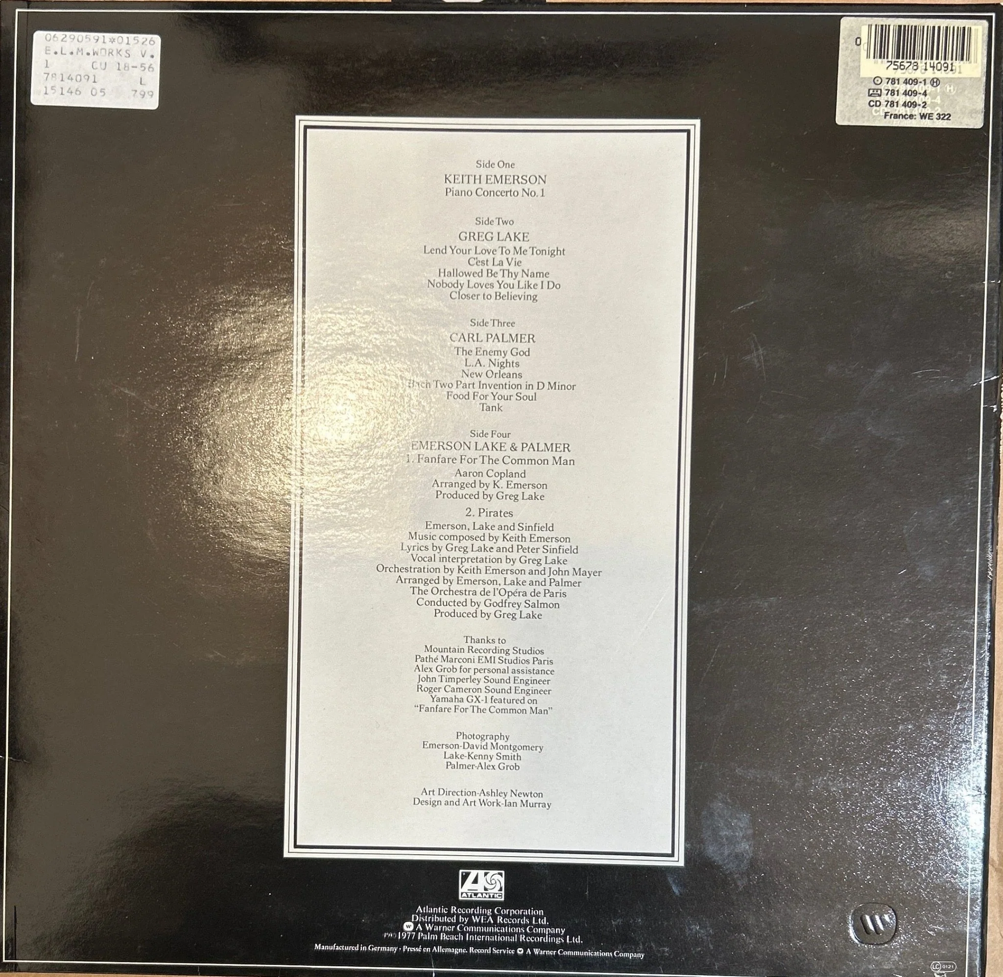 LP Emerson Lake & Palmer* ‎– Works Volume 1 2ª Mano - Image 2
