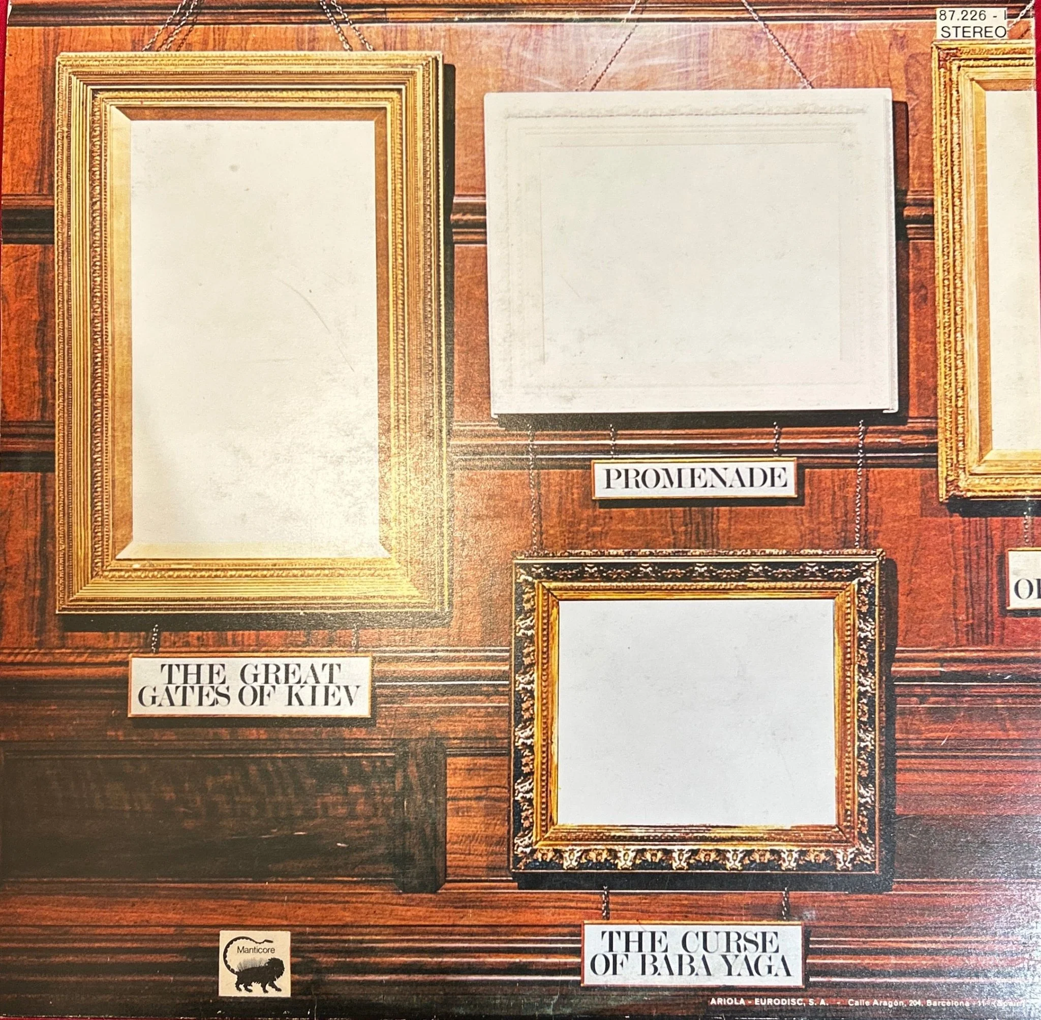 LP Emerson, Lake & Palmer - Mussorgsky ‎– Pictures At An Exhibition 2ª Mano - Image 2