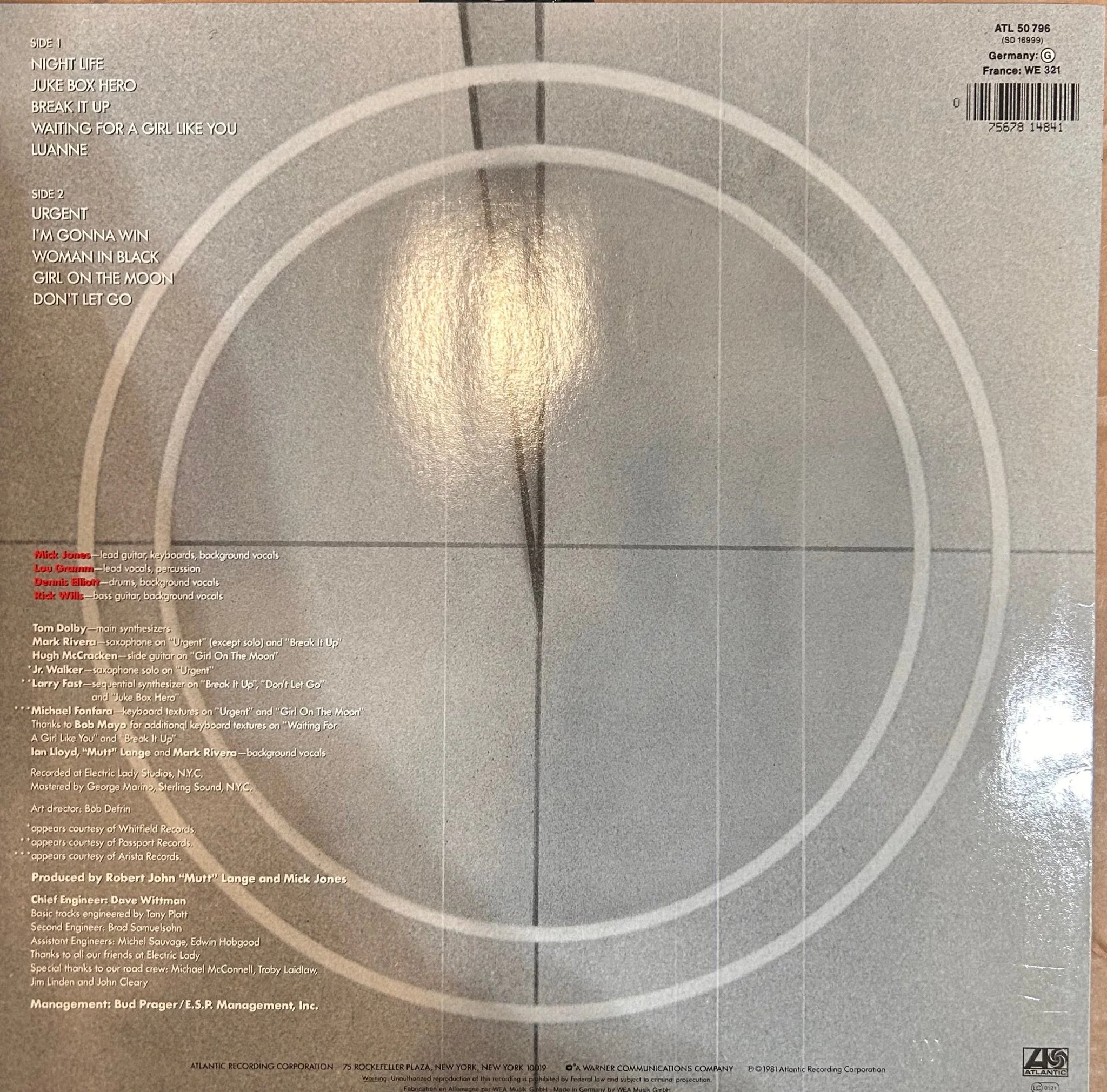 LP Foreigner ‎– 4 2ª mano - Image 2
